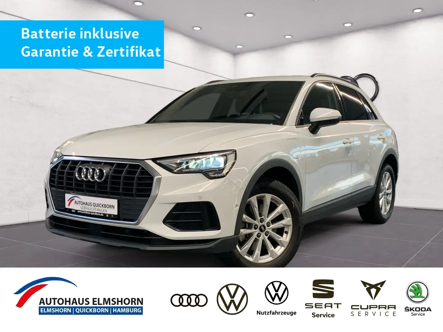 Audi Q3 45 TFSIe S tronic S line NAVI PARK SOUND Weiß - 1
