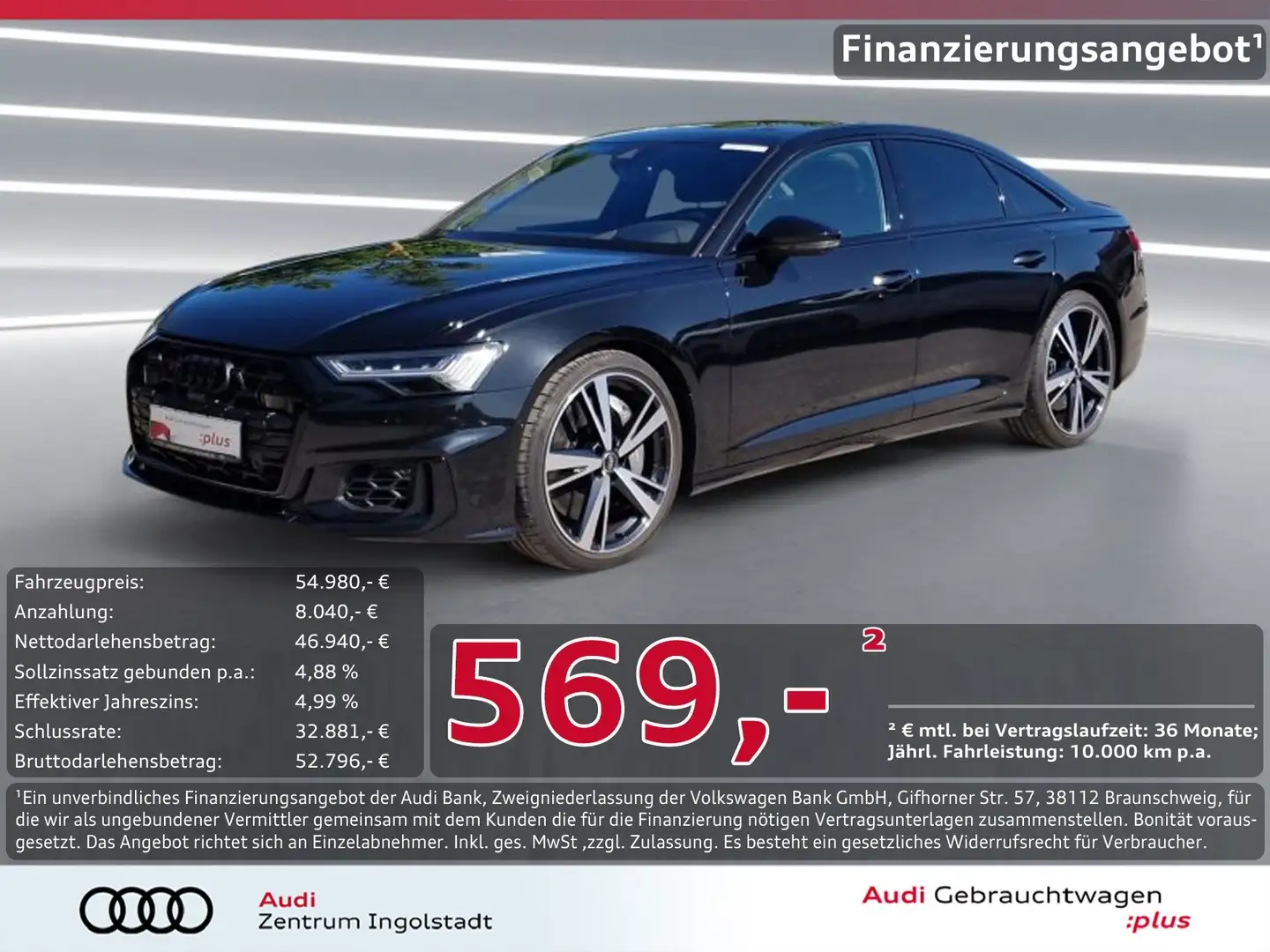 Audi S6 Limousine TDI HD-MATRIX Keramik Pano NP:132T Schwarz - 1