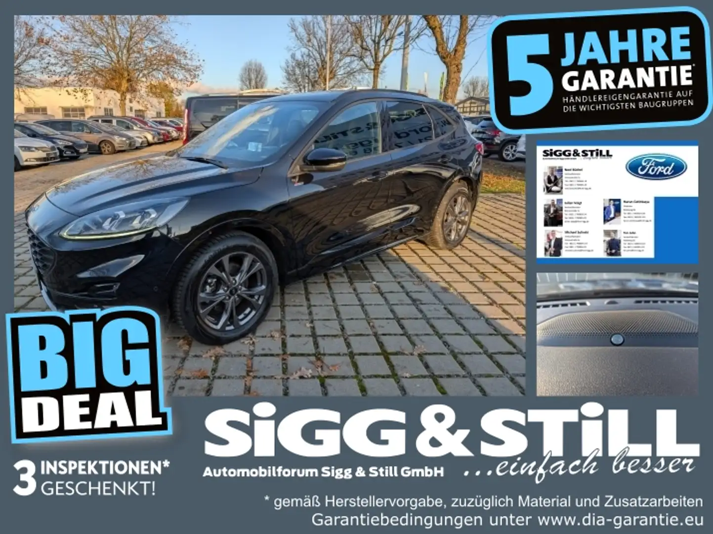 Ford Kuga 1.5 ST-Line X AHK*B&O*LED*HUD*NAV*CAM*4xSHZ Noir - 1