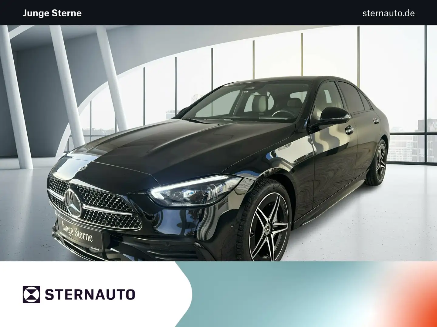 Mercedes-Benz C 180 C 180 AMG Line/Navi/Pano.-Dach/Distronic/Kamera Schwarz - 1