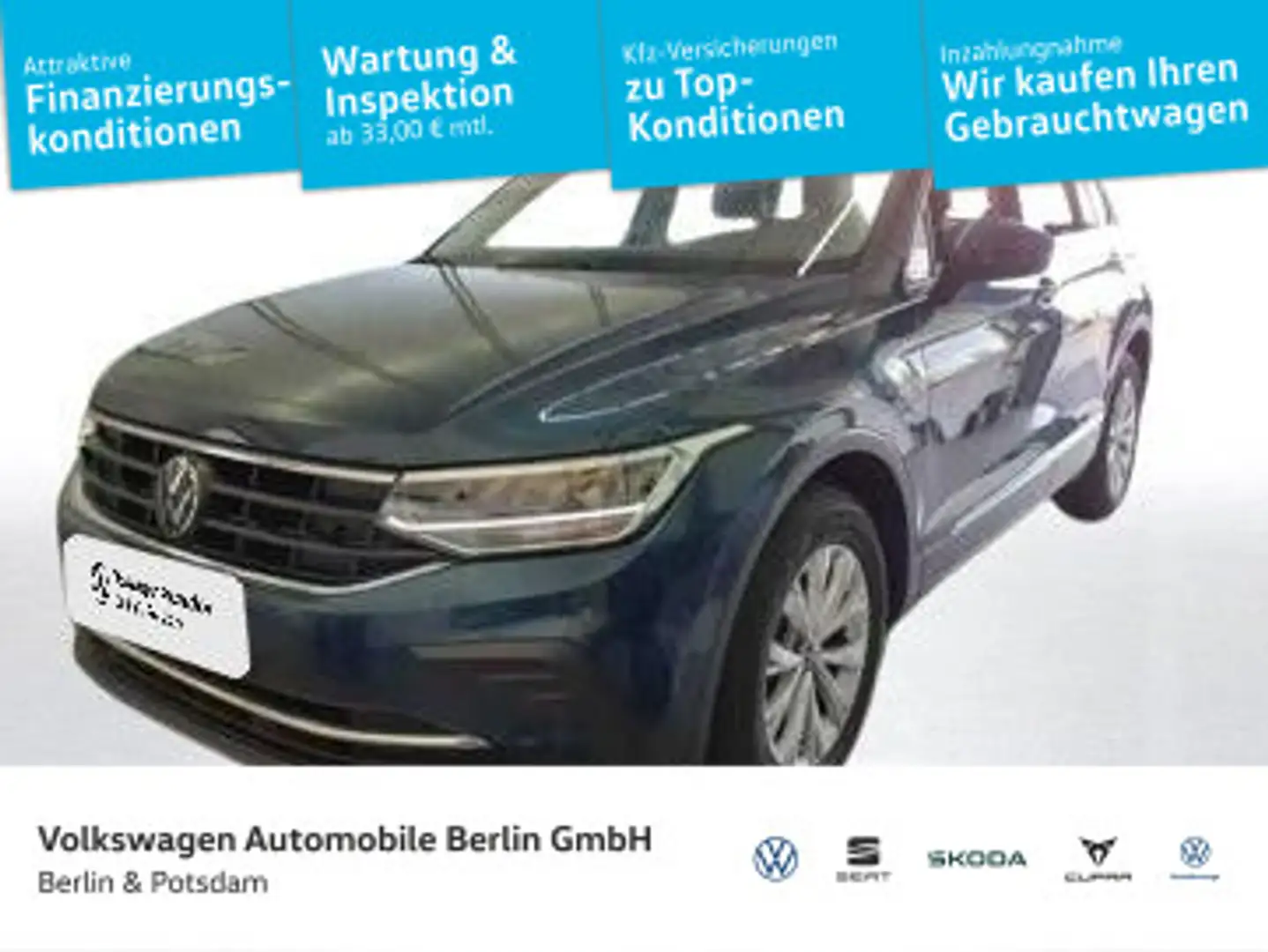 Volkswagen Tiguan 1.5 TSI DSG LED App-Connect PDC SHZ ACC Blau - 1