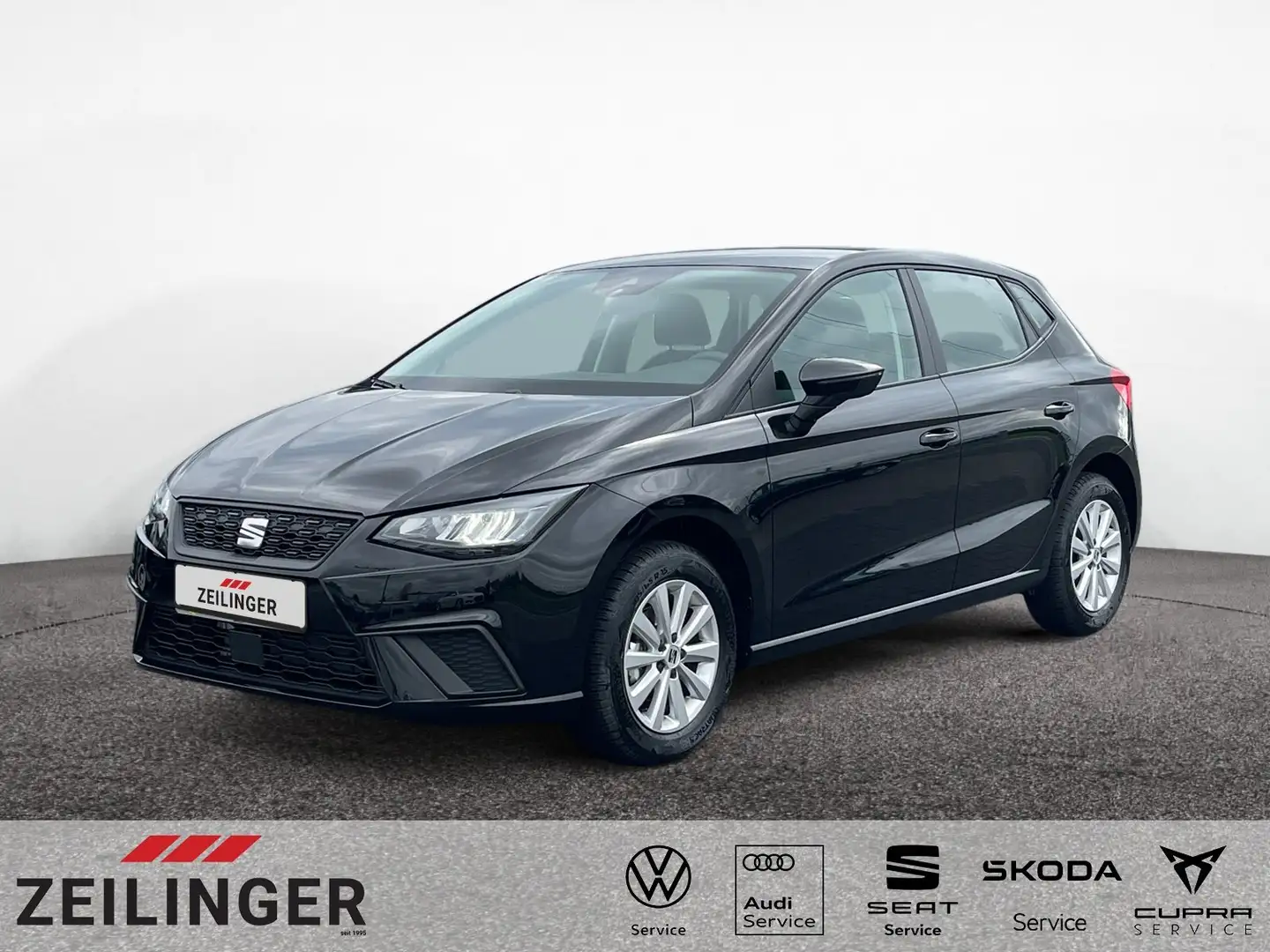 SEAT Ibiza Reference 1.0 TSI|LED|FULL-LINK|KLIMA|WINT Schwarz - 1