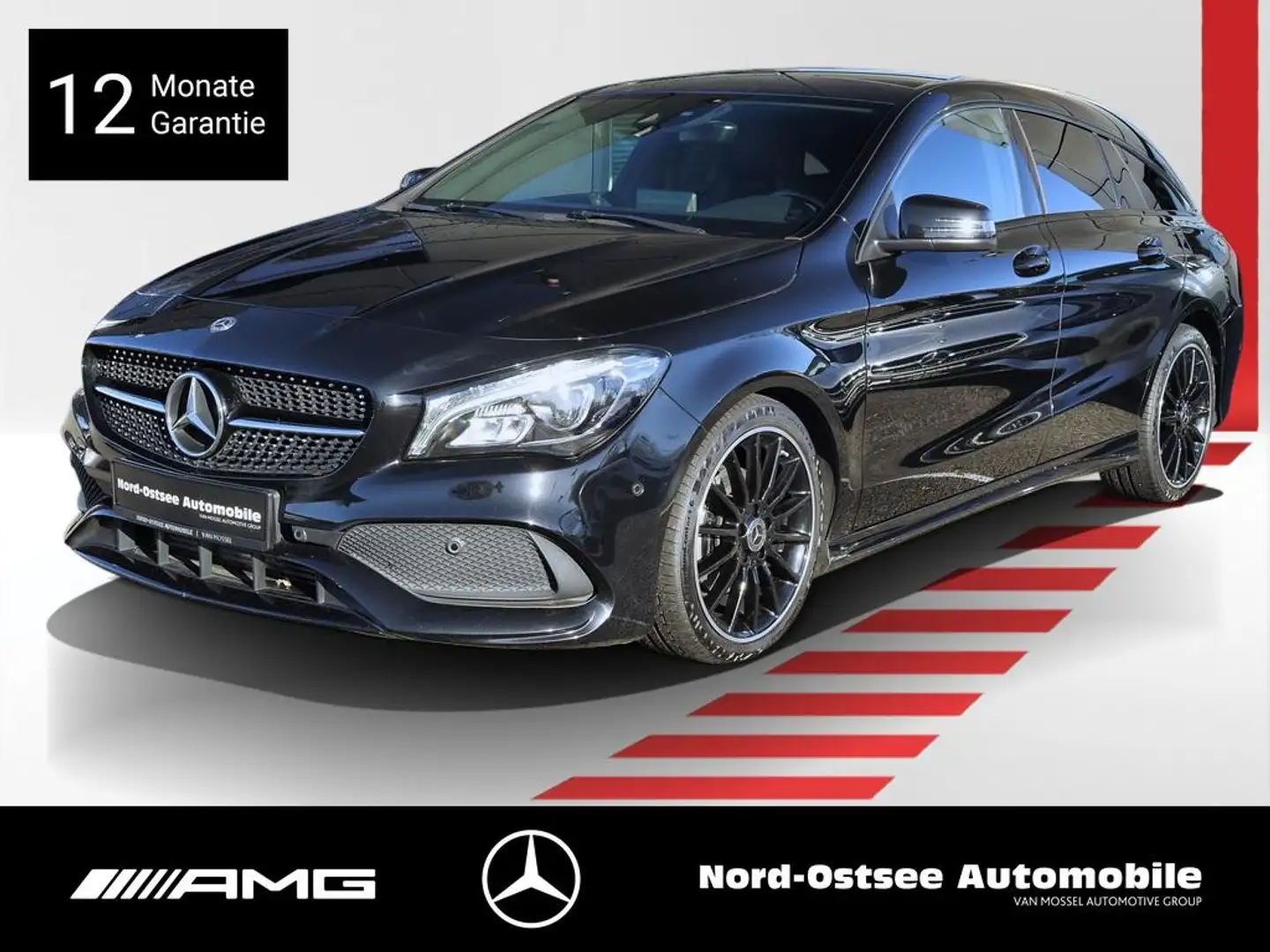 Mercedes-Benz CLA 180 SB AMG NIGHT LED PANO AMBIENTE SITZHZG Schwarz - 1