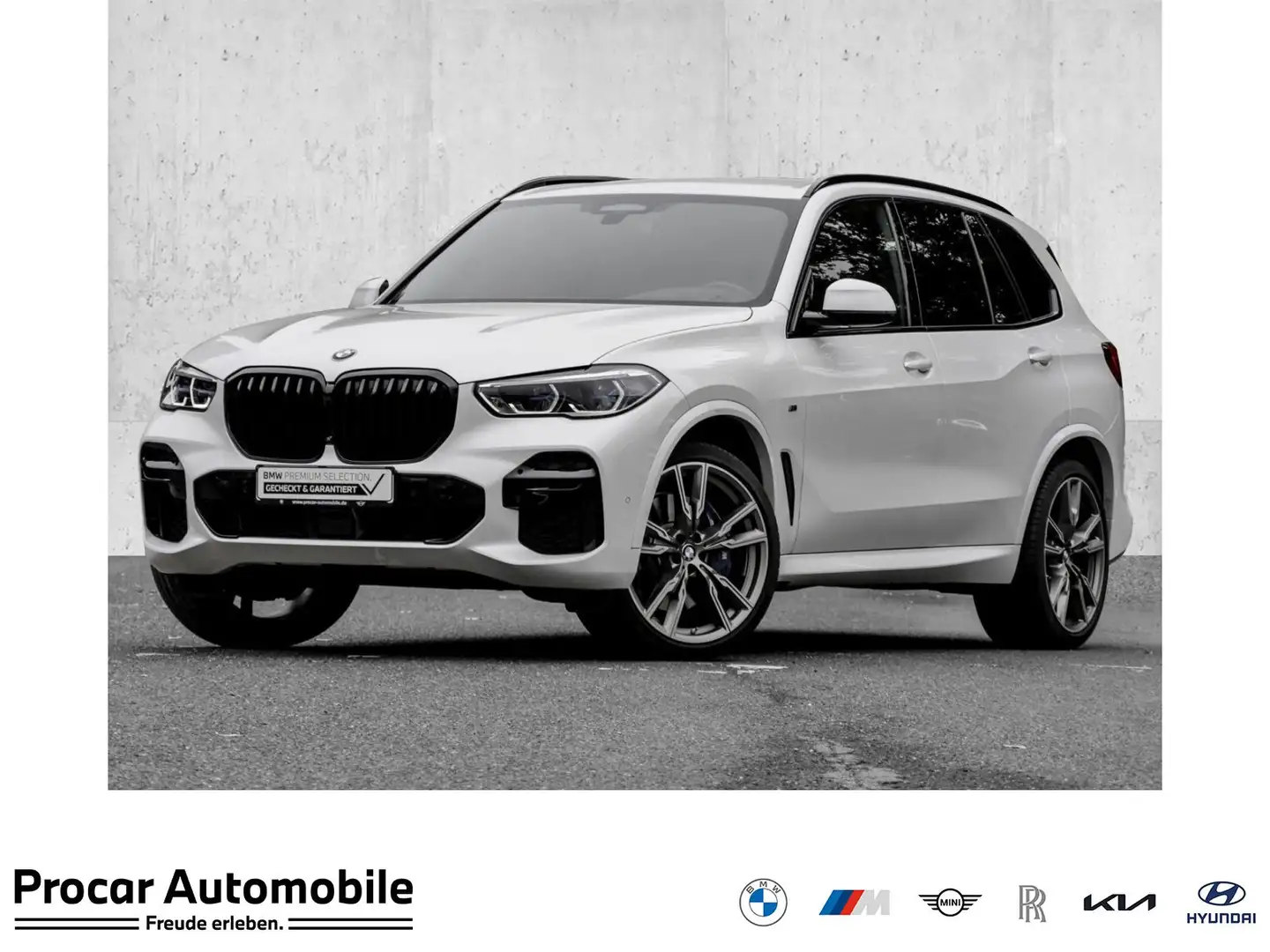 BMW X5 M 50i LASER+HuD+H/K+DA PROF+360°+ADAP. M FAHRWERK PR Weiß - 1