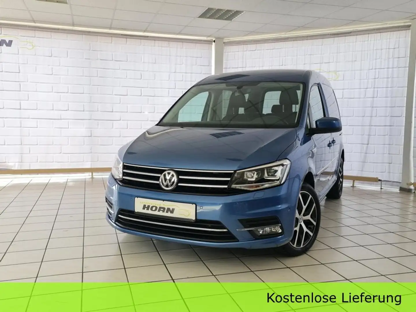 Volkswagen Caddy Highline BMT, unfallfrei, AHK, Navi,Scheckheft,LMF Blau - 1