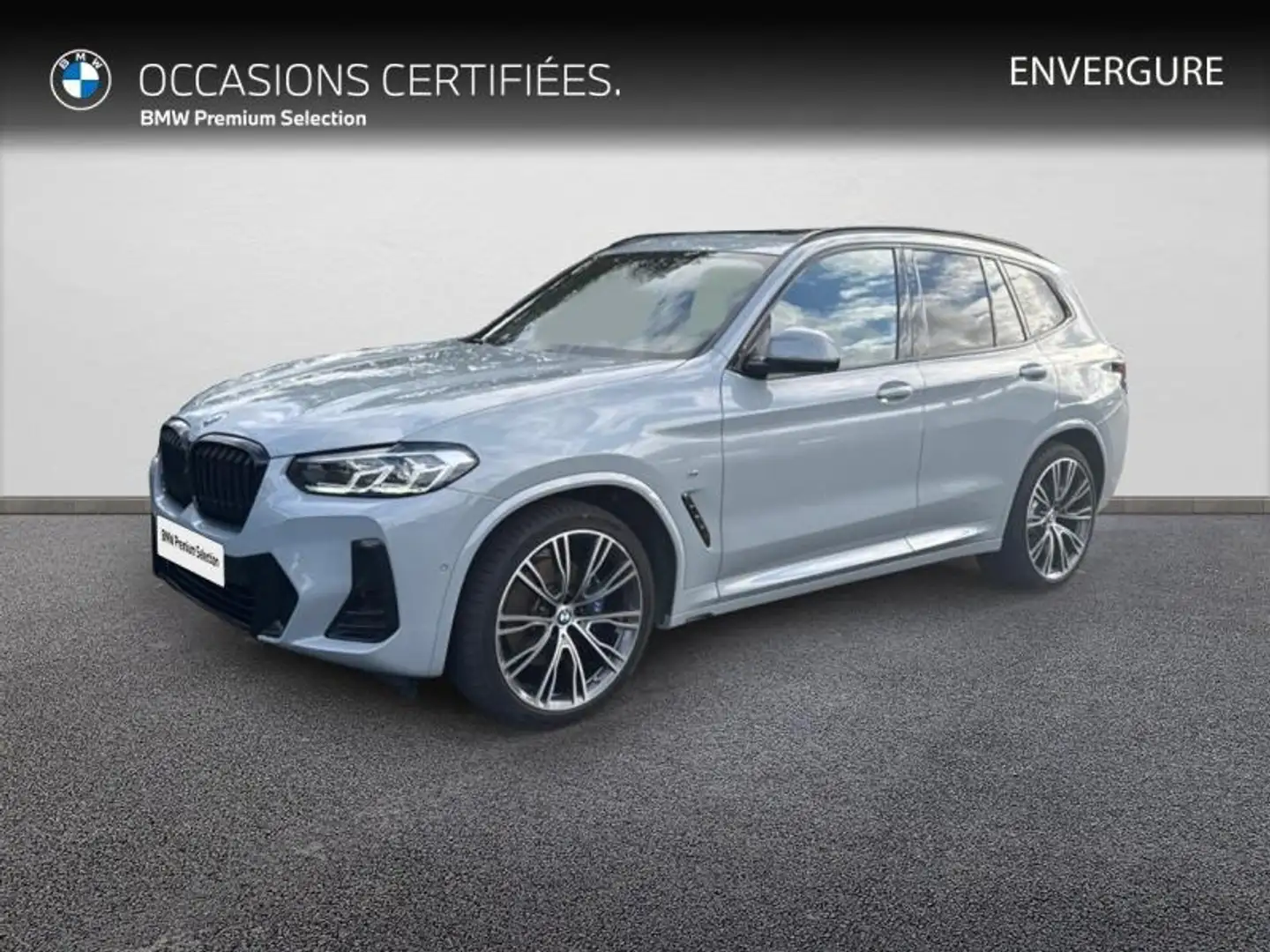 BMW X3 xDrive20d 190ch M Sport Gris - 1