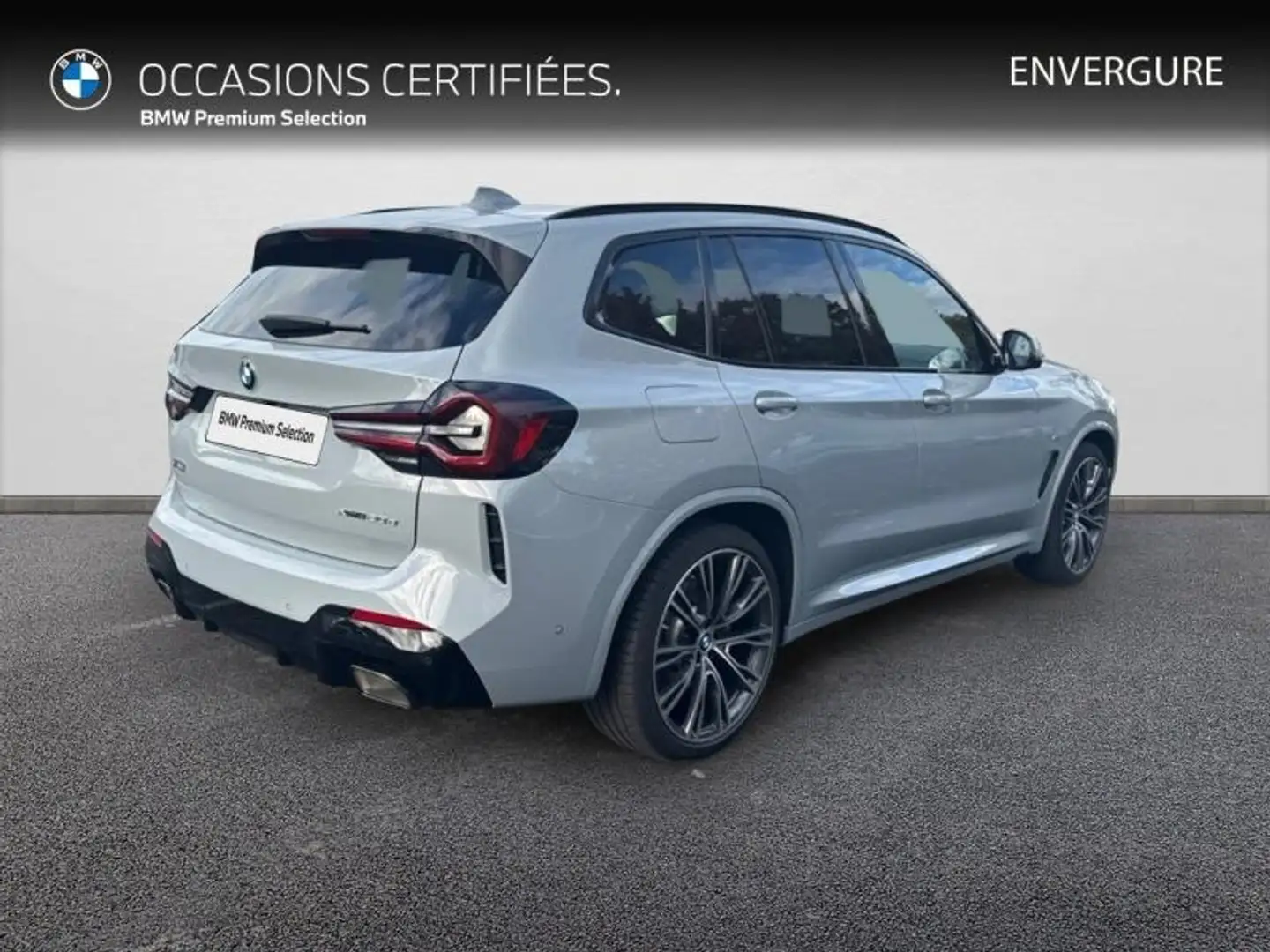 BMW X3 xDrive20d 190ch M Sport Gris - 2