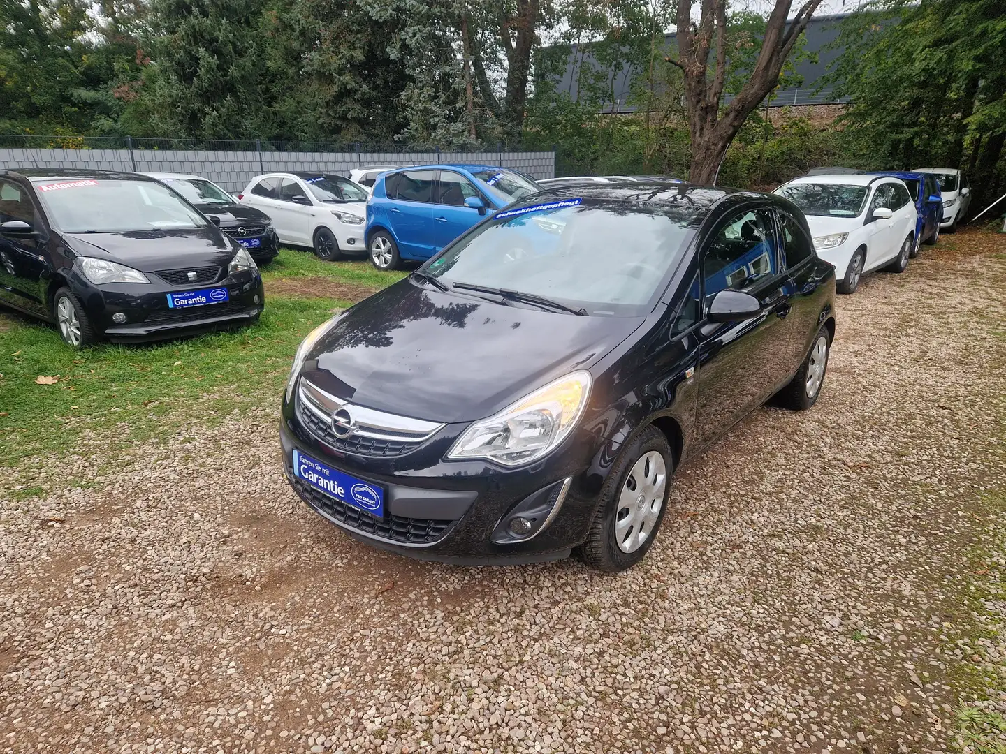 Opel Corsa D 1.4 Klima 94Tkm Sitzhzg ESP 2Hnd Scheckh Allwett Noir - 1