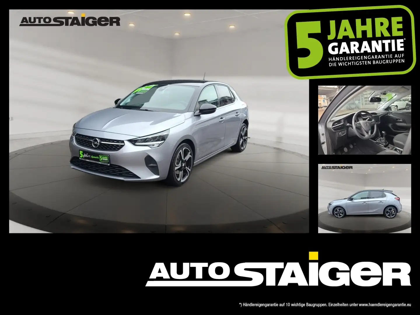 Opel Corsa F 1.2 Turbo Allwetter*Winterpaket*Parksens Grau - 1