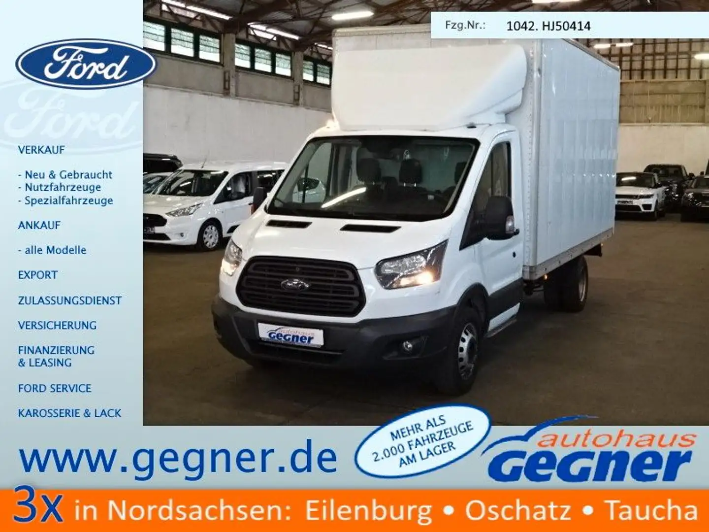 Ford Transit EK 350 Koffer Klima Flügeltüren Weiß - 1