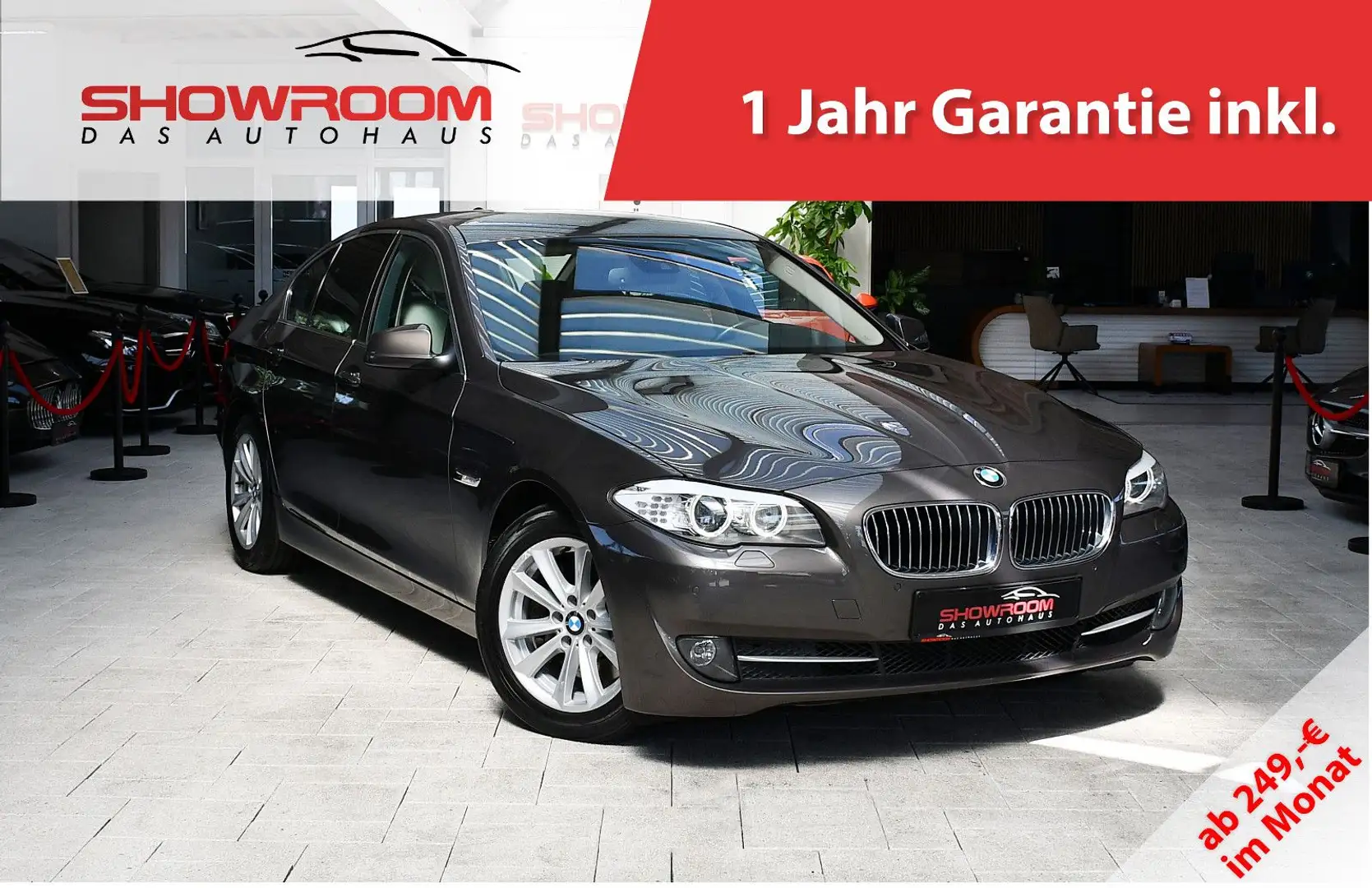 BMW 530 d / Bi-Xenon / Isofix / Pdc / 1 Hand / S-Hef Brązowy - 1