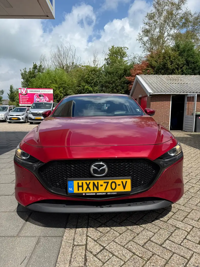 Mazda 3 2.0 e-SkyActiv-G M Hybrid 122 Luxury / Navi / leer Rood - 2