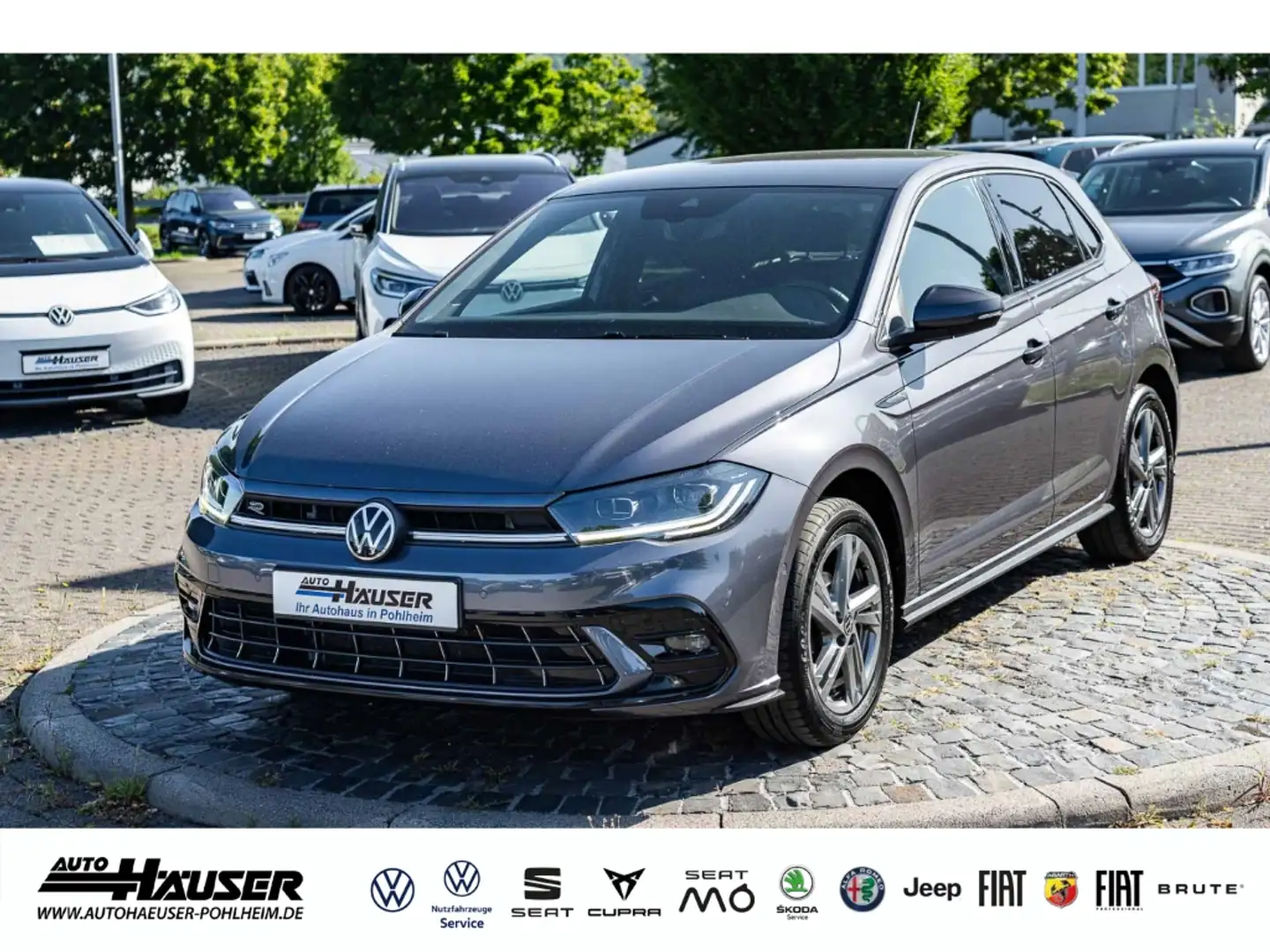 Volkswagen Polo R-Line 1.0 TSI DSG NAVI KAMERA IQ-LIGHT PARK ACC L Grijs - 1