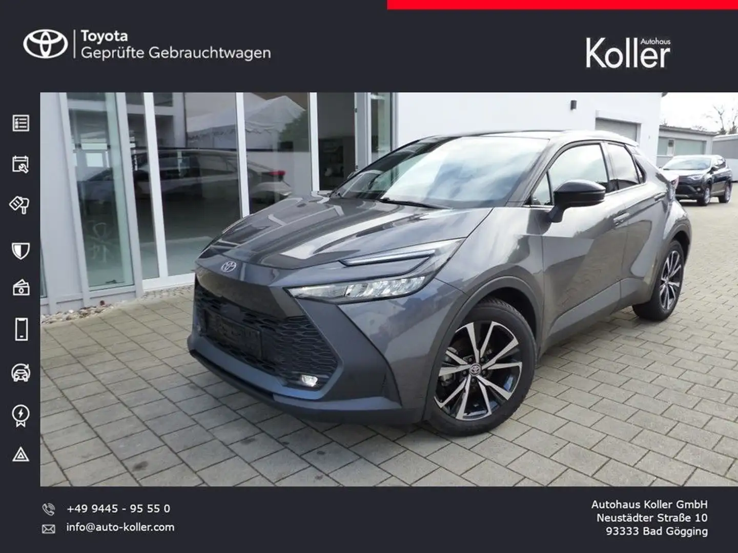 Toyota C-HR 1.8 Hybrid Team D Navi LED SHZ Induktion Grau - 1