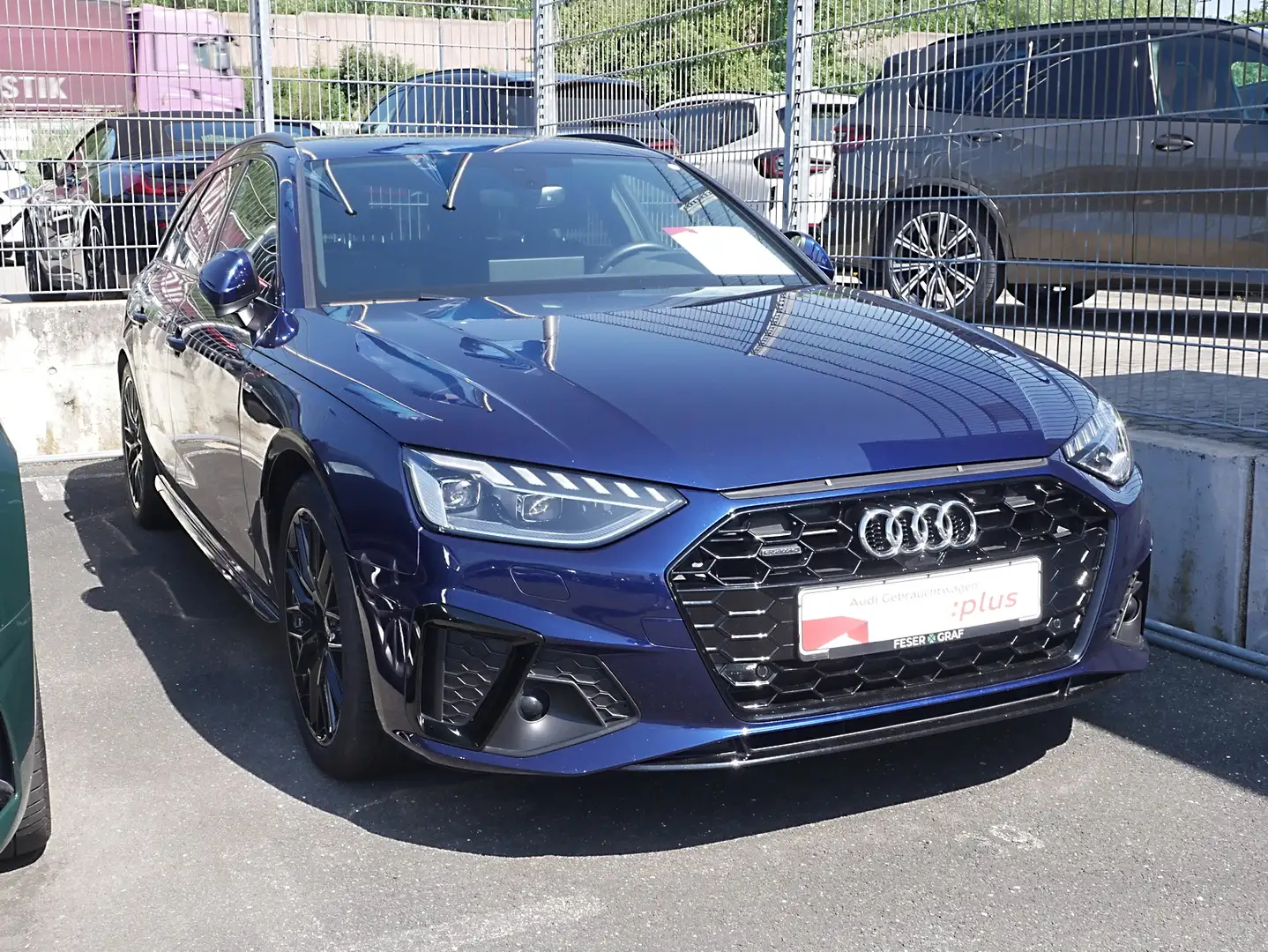 Audi A4 Avant 40 TDI qu S Line Pano,Sthzg,Matrix,B&O Bleu - 2