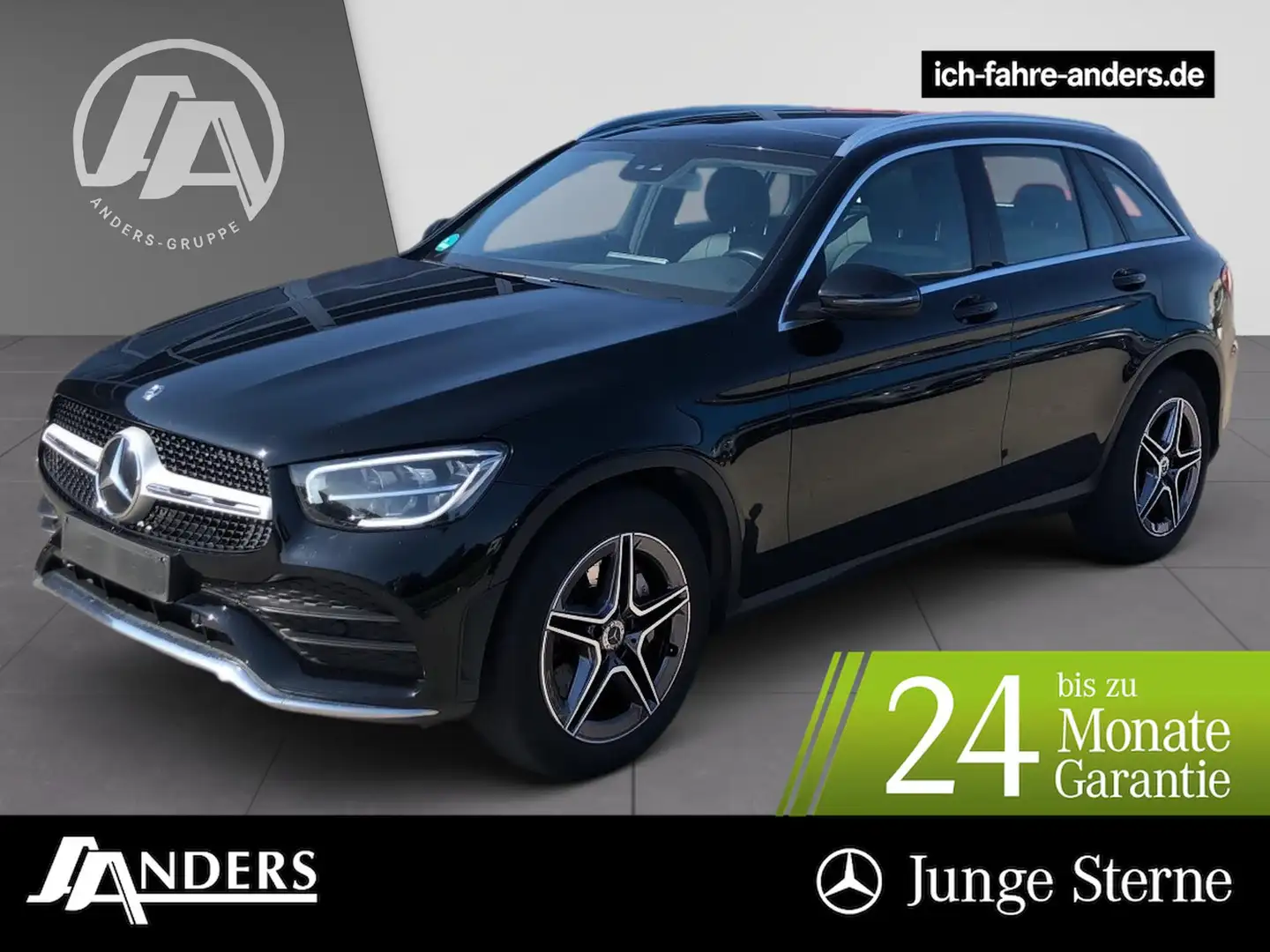 Mercedes-Benz GLC 200 4M AMG+MBUX+LED+Kam+AHK+Pano+EASY-Apple Zwart - 1