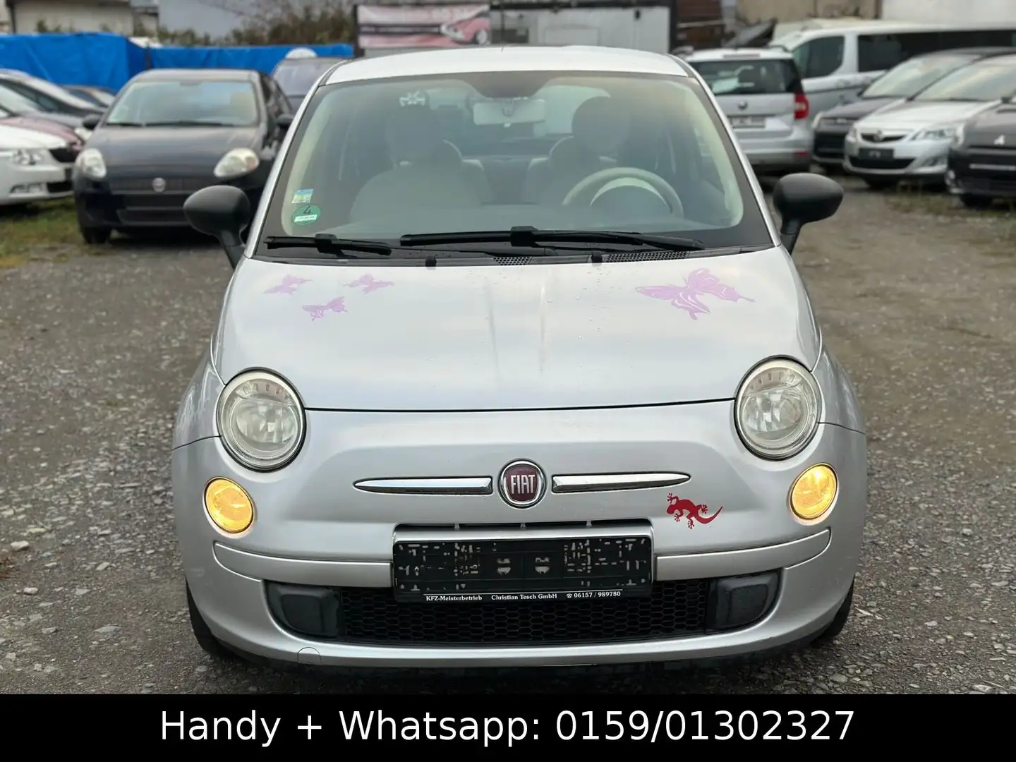 Fiat 500 Pop -Klima -Scheckheft gepflegt -Euro5 Silber - 2