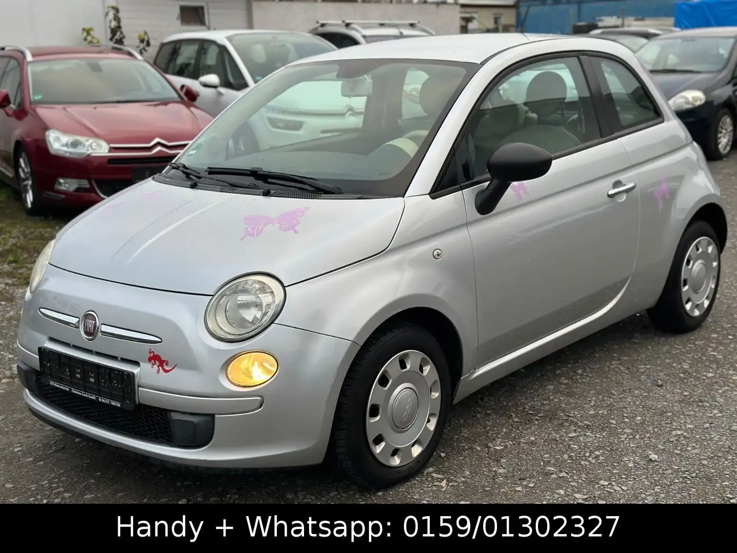 Fiat 500 Pop -Klima -Scheckheft gepflegt -Euro5 Silber - 1