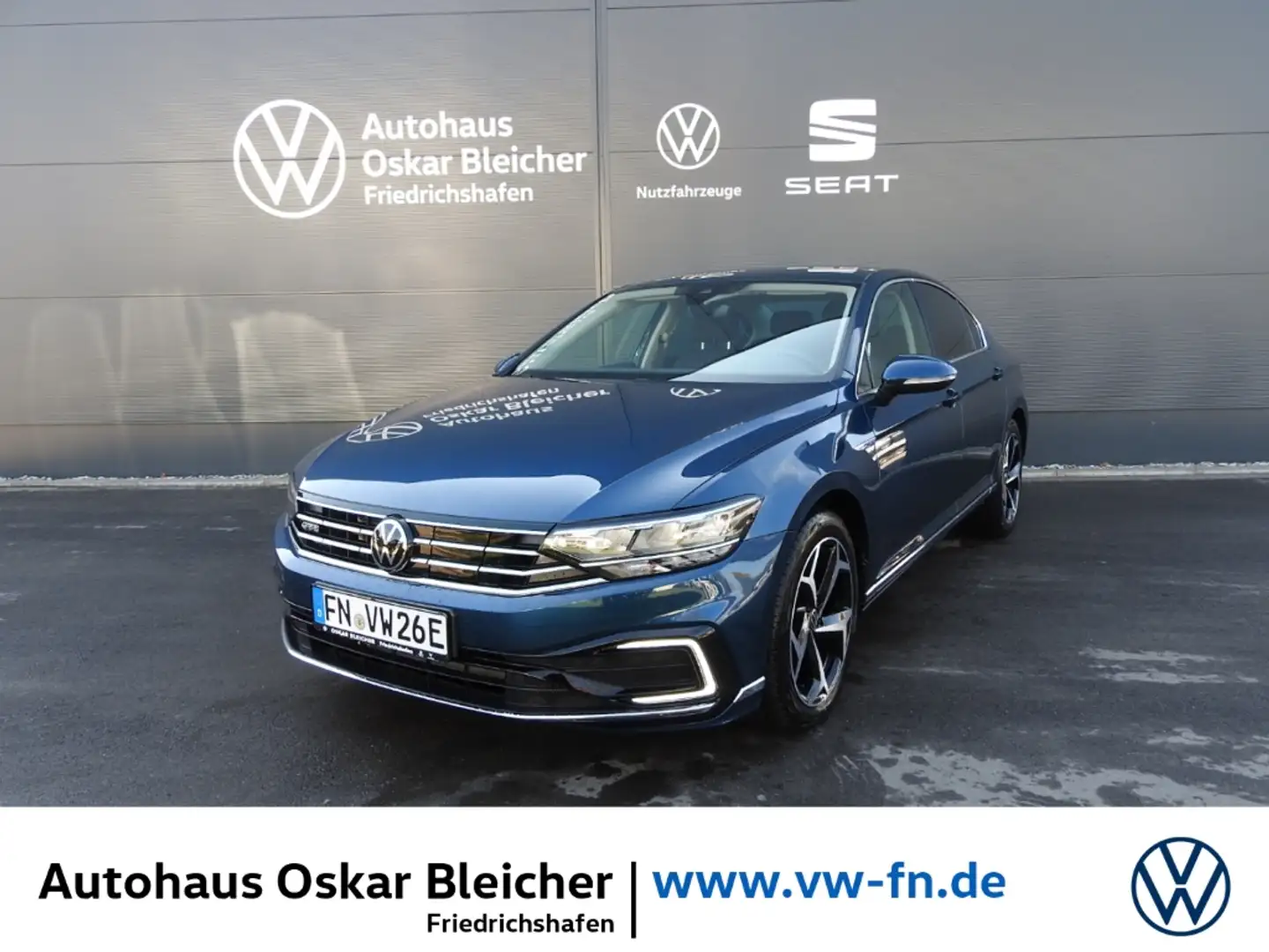 Volkswagen Passat GTE 1.4 TSI Plug-In Hybrid Navi, AHK Blu/Azzurro - 1