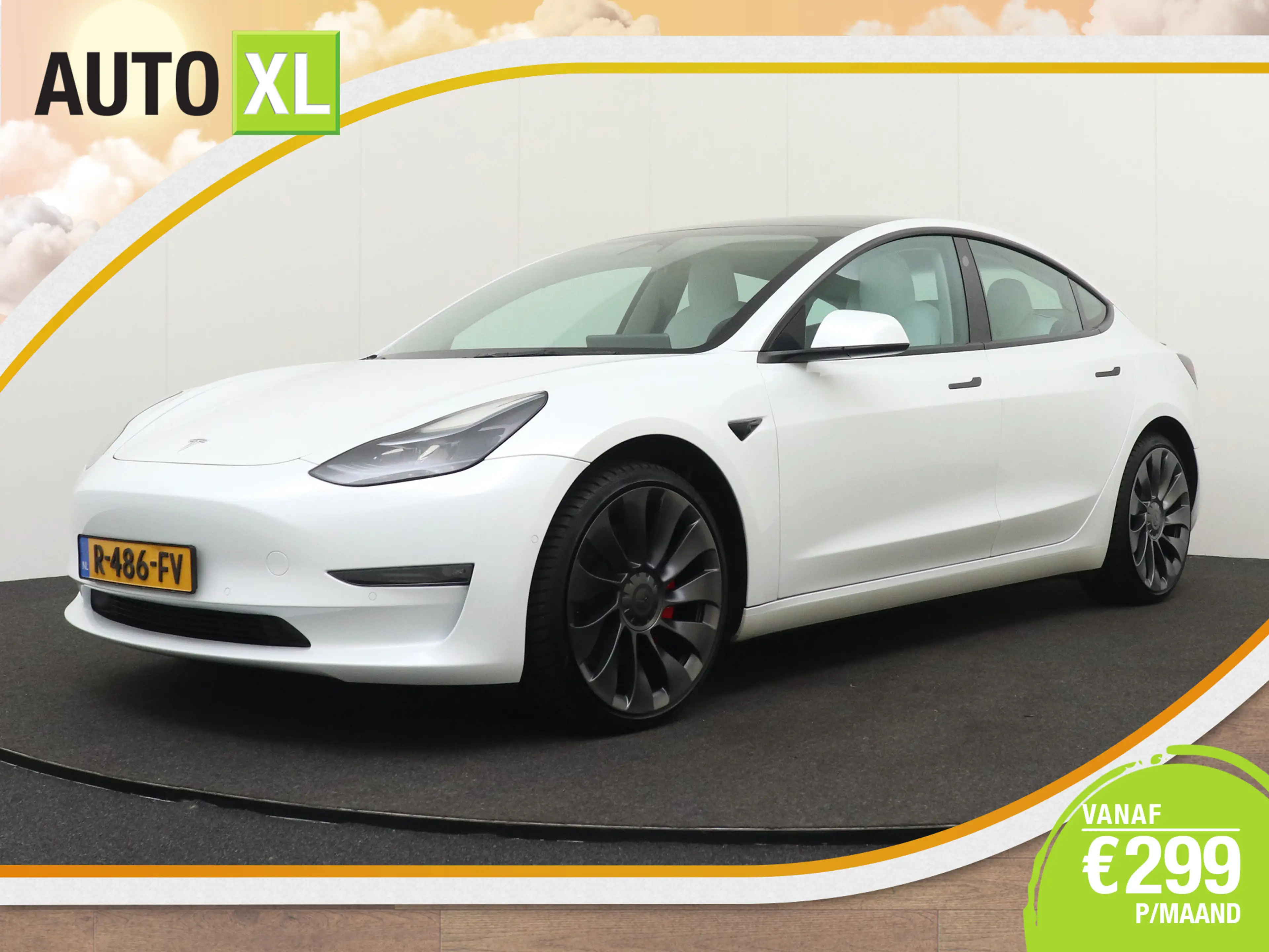 Tesla Model 3 Performance AWD 75 kWh 463 PK 20'LMV Pano-Dak FSD