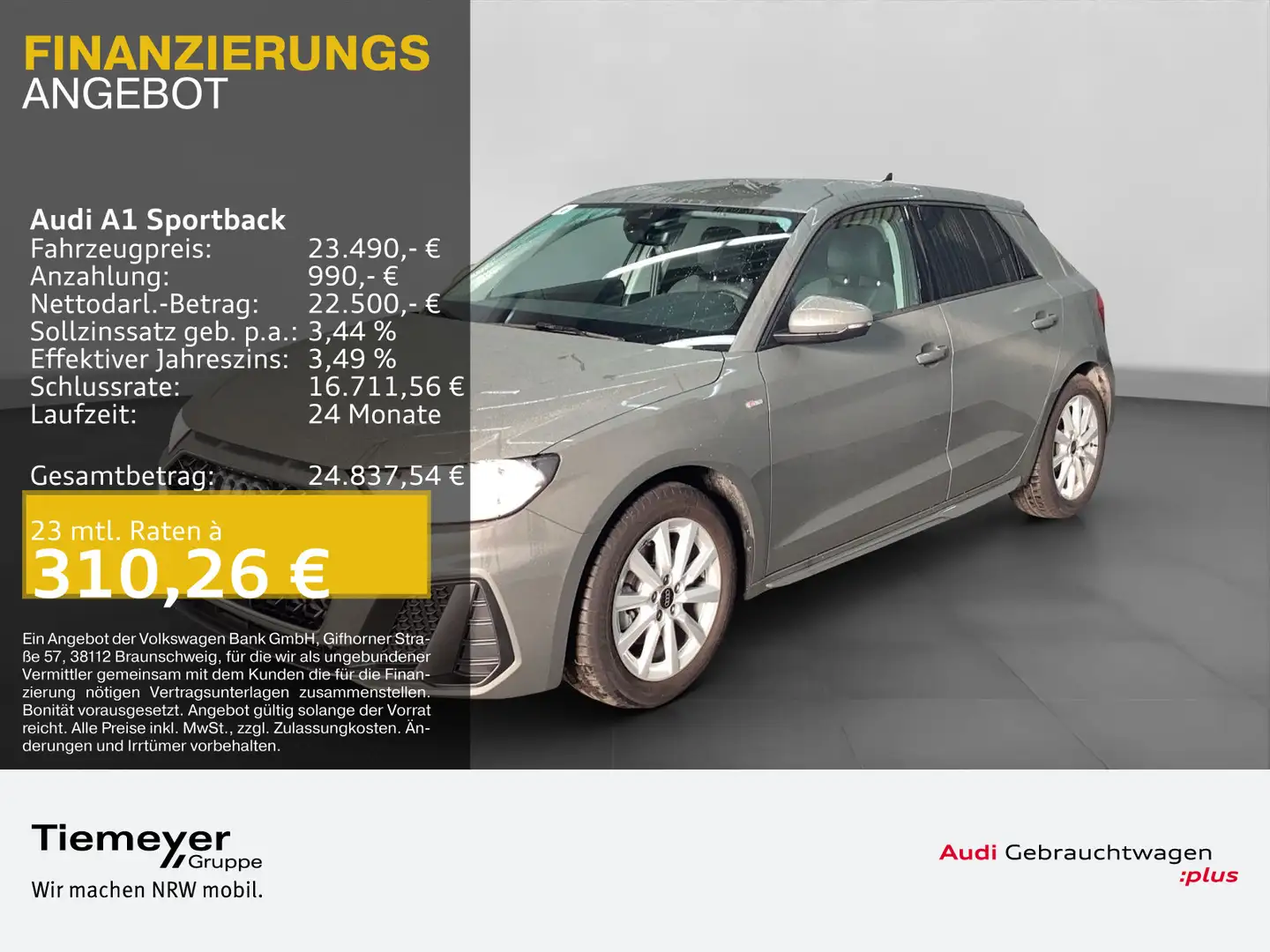 Audi A1 30 TFSI S LINE SPORTSITZE SITZHZ SM Grau - 1