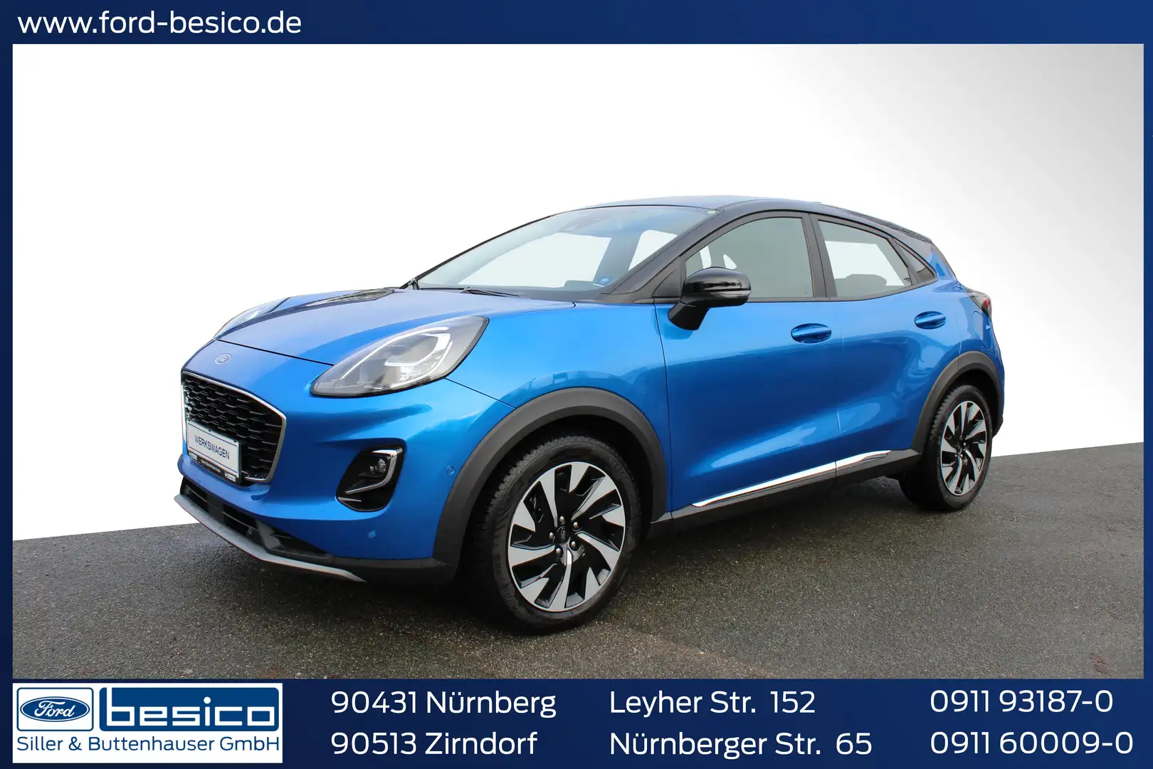 Ford Puma Titanium 1,0EcoBoost*Automatik*ACC*Kamera*PDC* Blau - 1