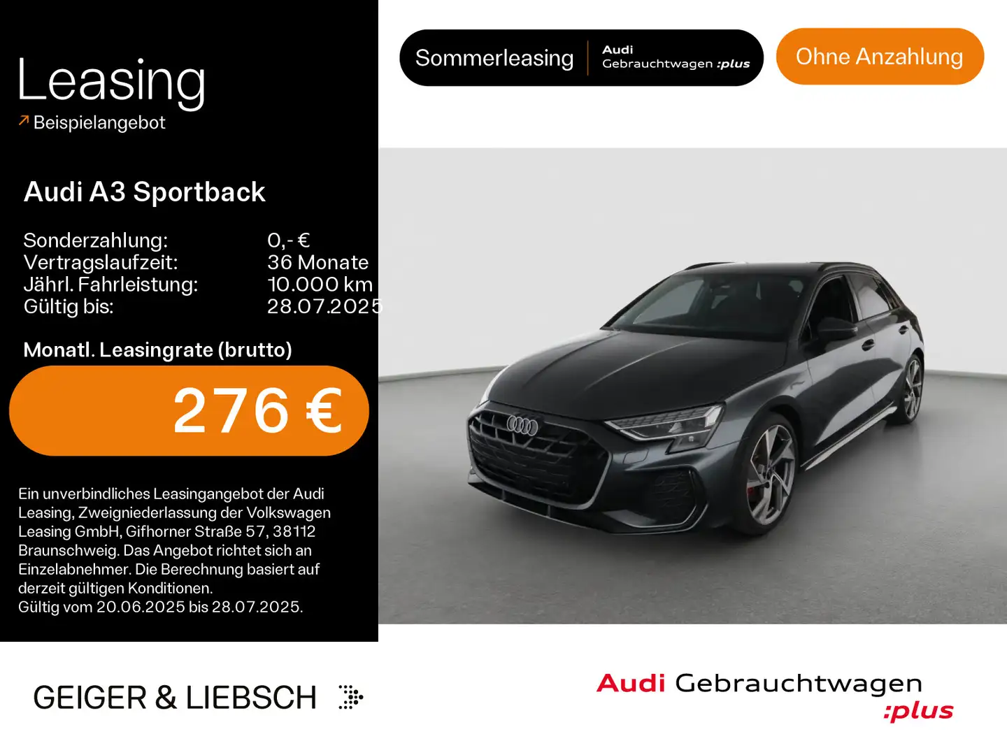 Audi A3 35 TFSI S-LINE*KAMERA*HUD*AHK*SONOS Grau - 1