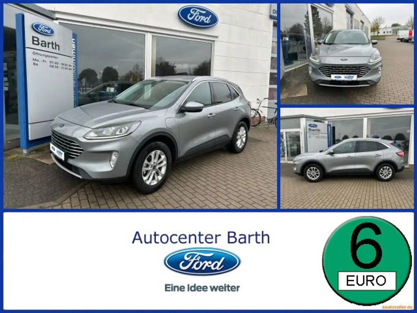 Ford Kuga 2.5 Duratec PHEV Titanium 2xKlima 4xSHZ ACC Zilver - 1