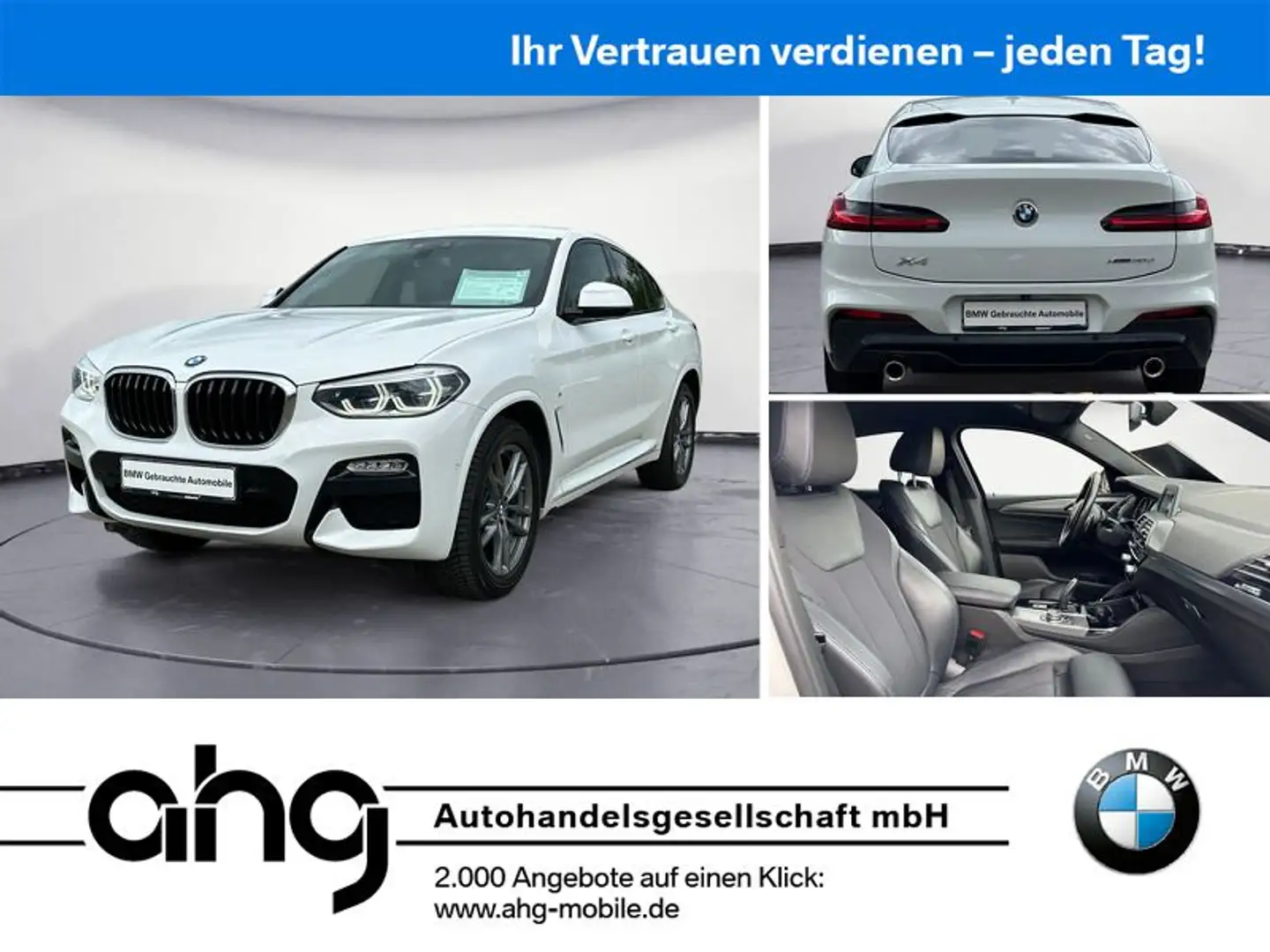 BMW X4 M X4 xDrive20d AT M Sport Navi Business Klimaaut. Weiß - 1