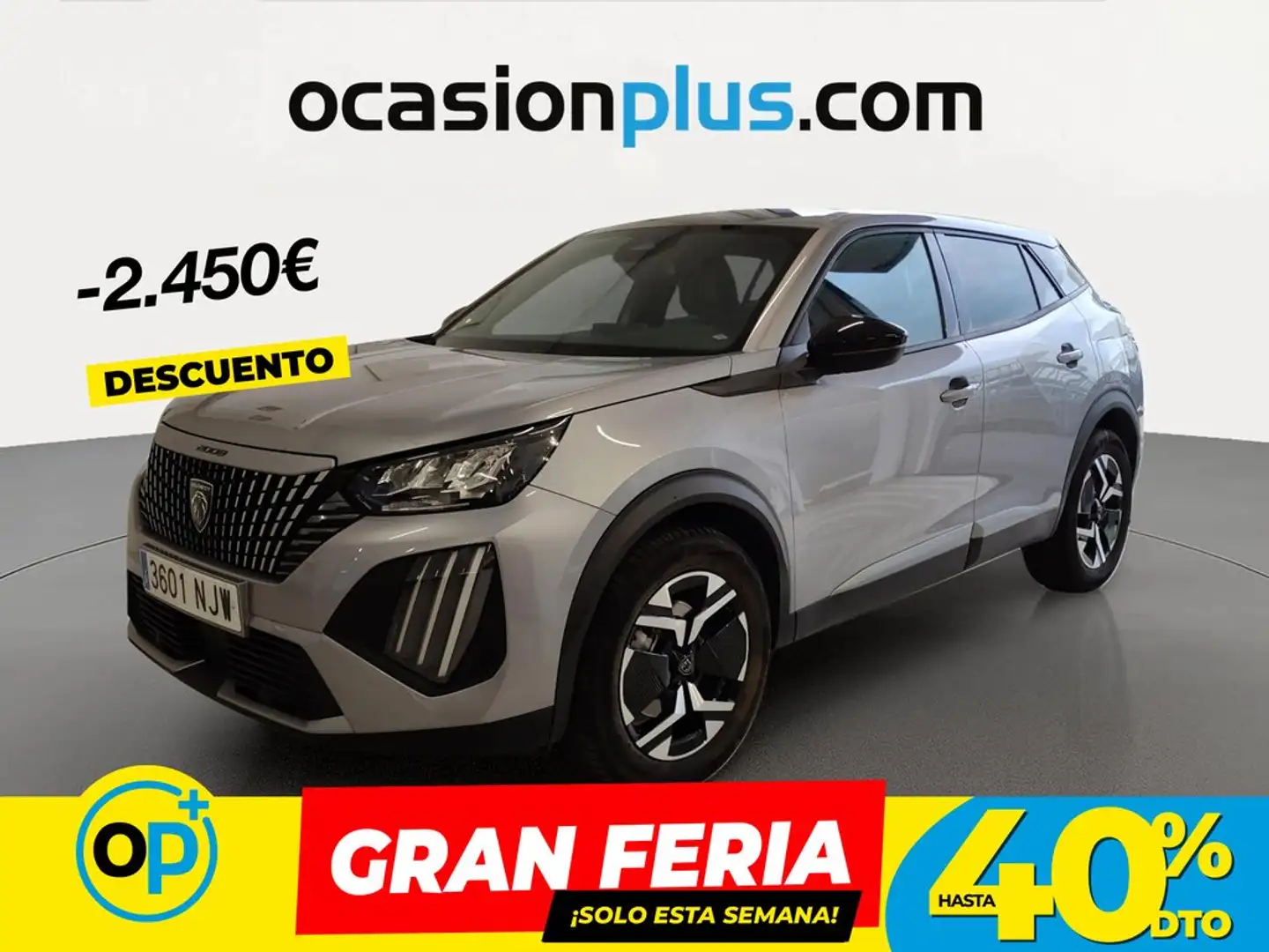 Peugeot 2008 Hybrid Allure eDCS6 145 Gris - 1