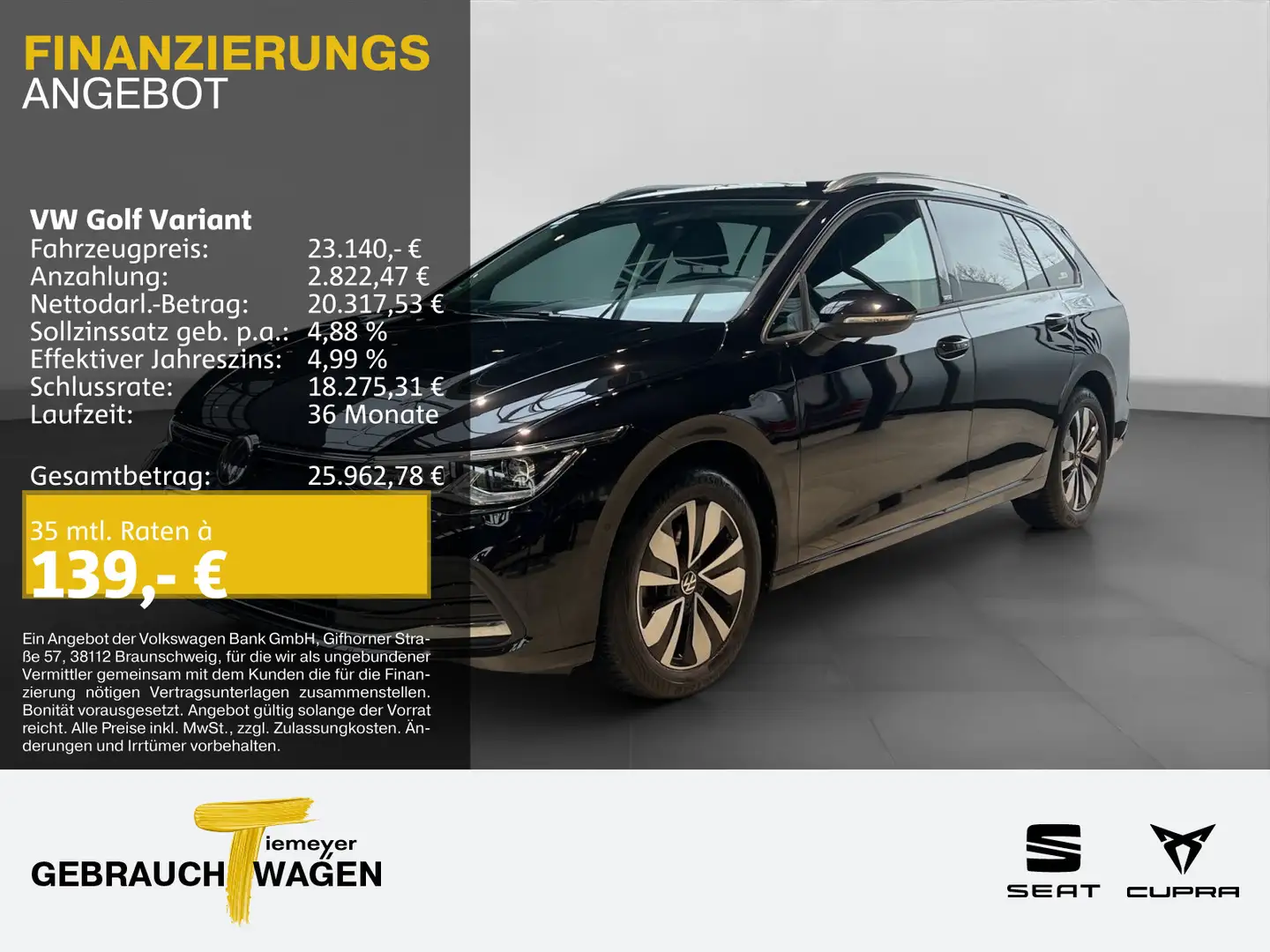 Volkswagen Golf Variant 1.5 TSI MOVE GJR LED RF-KAMERA NAVI Schwarz - 1