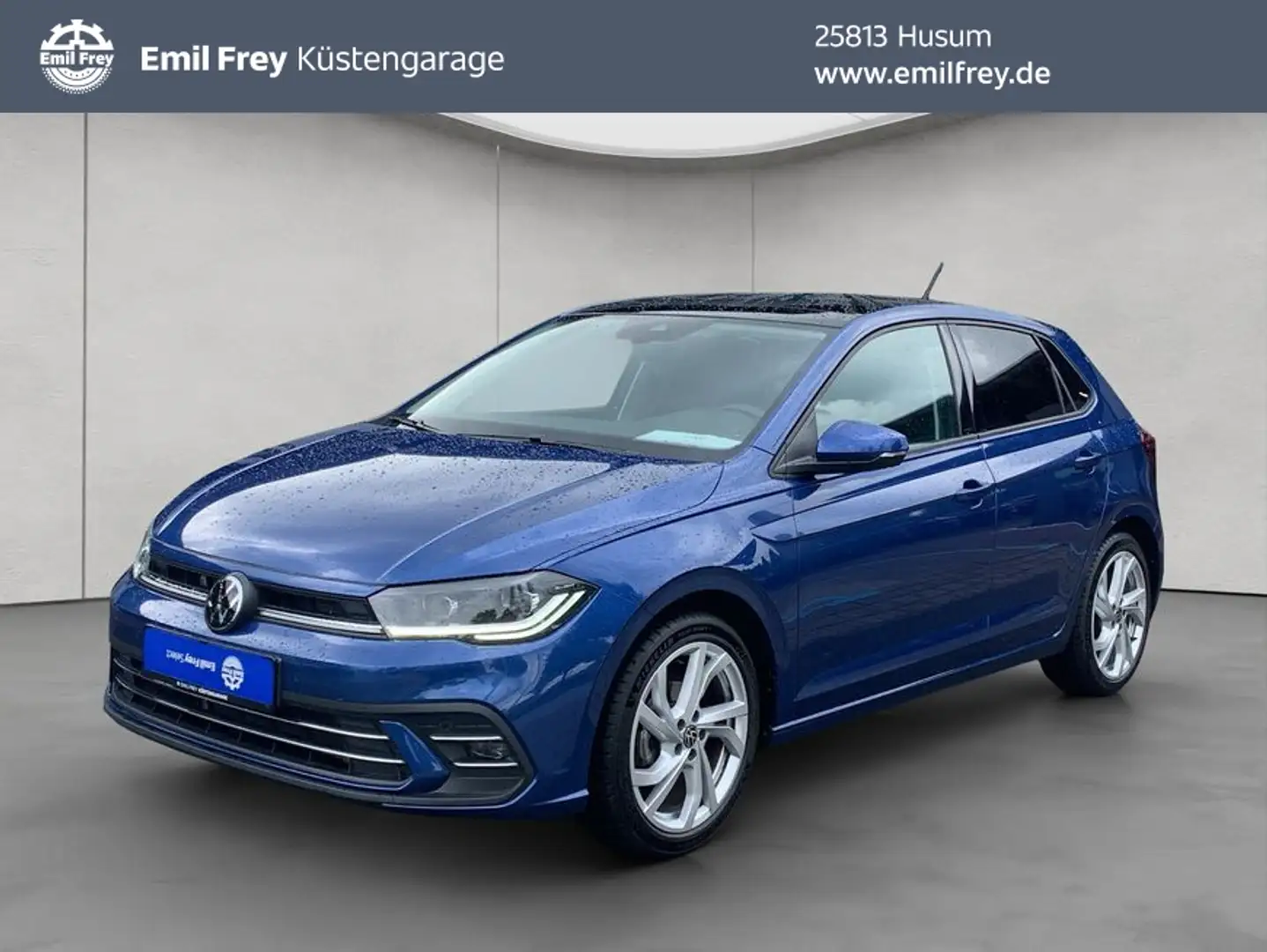 Volkswagen Polo Style 1.0 TSI OPF DSG NAVI,AHK,SD Bleu - 1