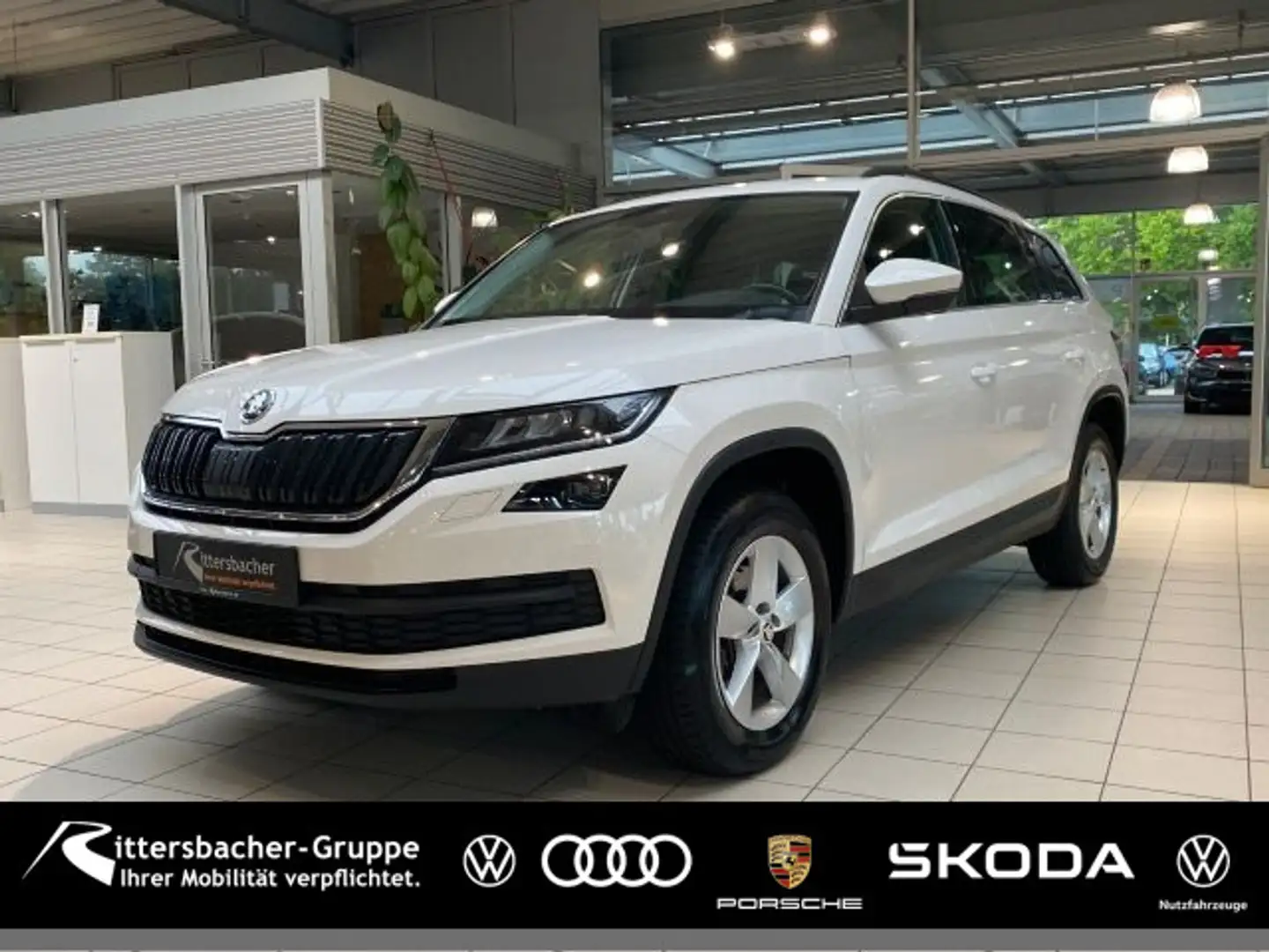 Skoda Kodiaq Ambition 2.0 TDI DSG 4x4 Navi Kamera LED Blanc - 1