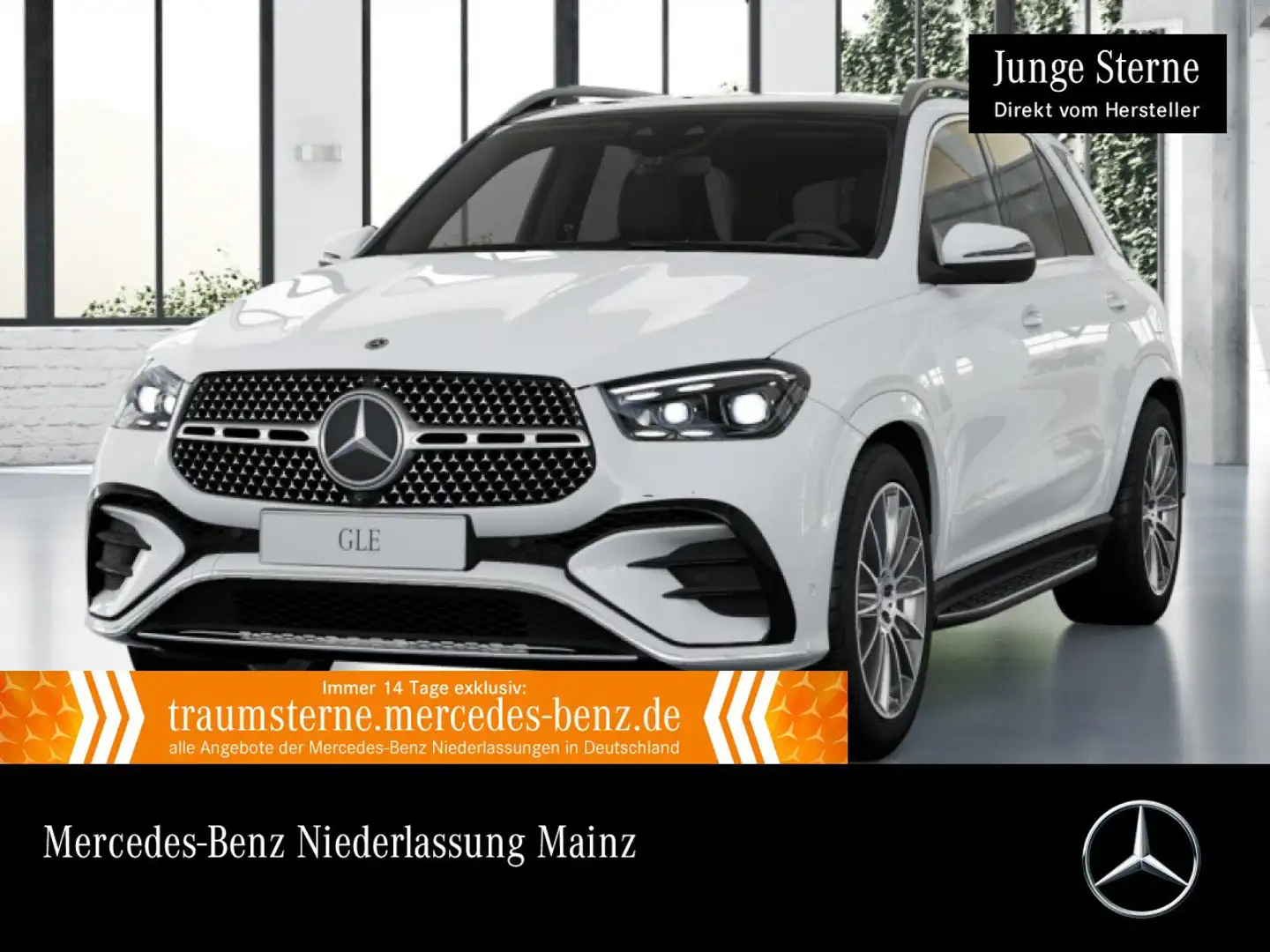 Mercedes-Benz GLE 400 e 4M AMG+PANO+360+AHK+MULTIBEAM+21"+SPUR Weiß - 1