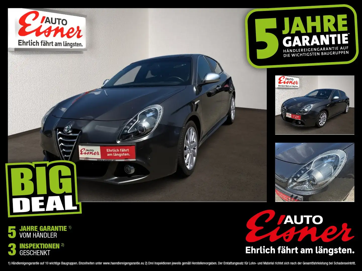 Alfa Romeo Giulietta Exclusive 2,0 JTDM-2 2xKlima BiXenon Grau - 1