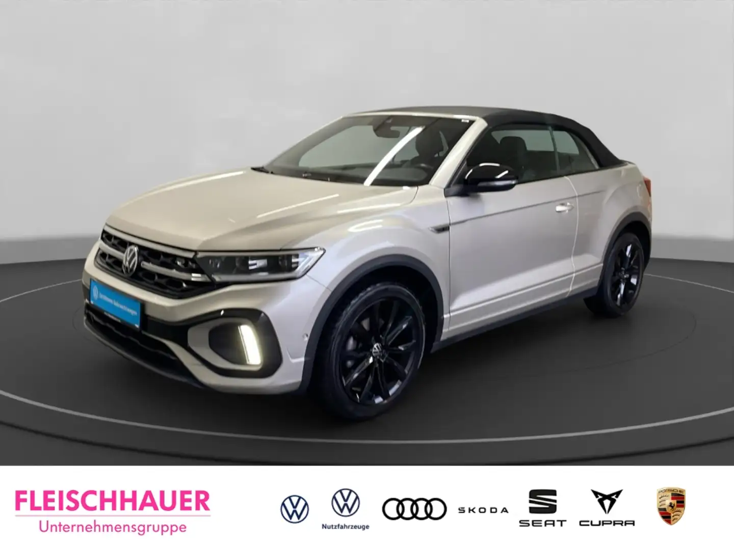 Volkswagen T-Roc 1.5 TSI Cabriolet R-Line LED StandHZG Navi DAB Key Silber - 1
