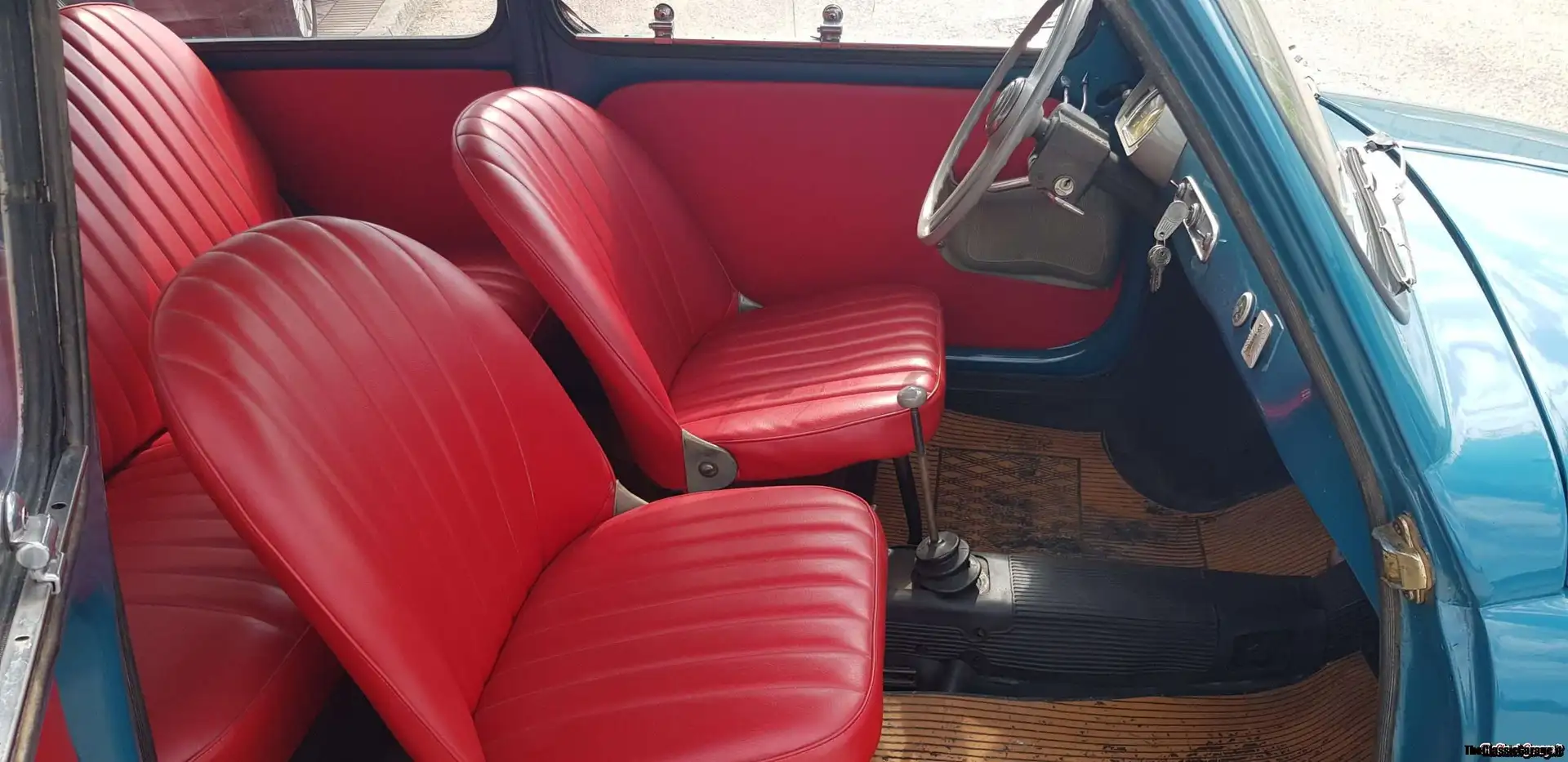 Oldtimer Fiat 600 D prima serie Blau - 2