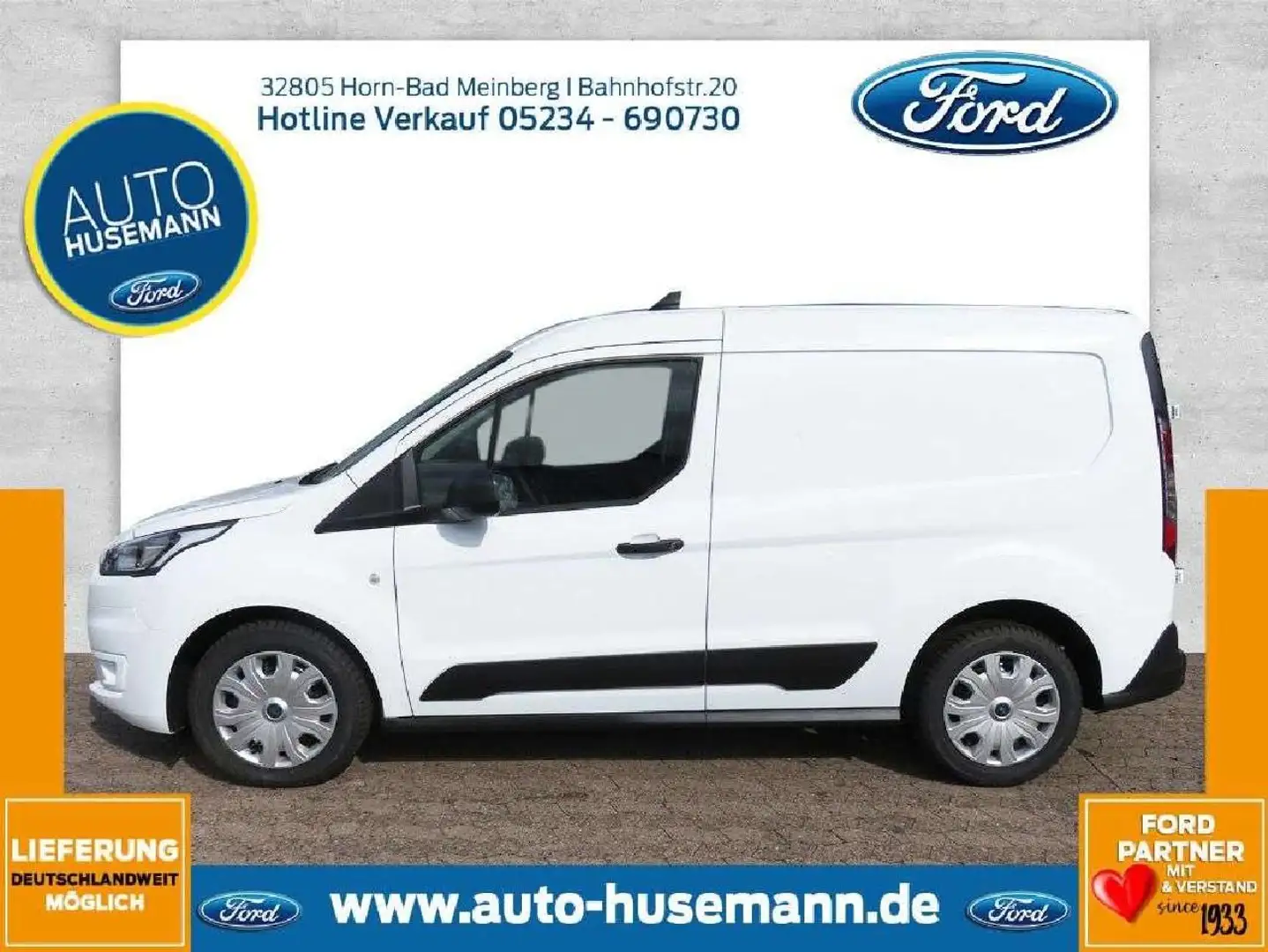 Ford Transit Connect Kasten Trend,Klima,beh.WSS,PP.h. Blanco - 2