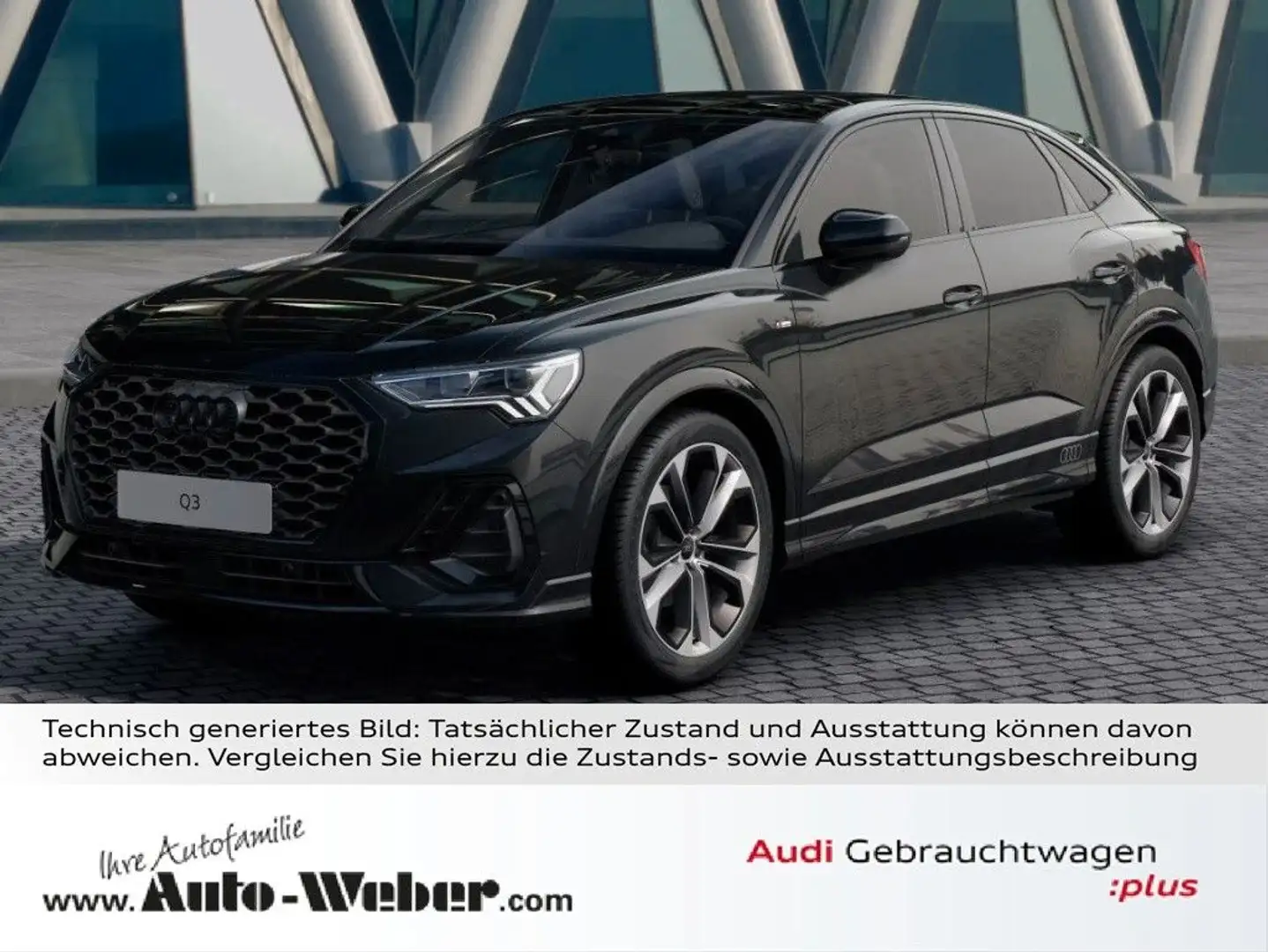 Audi Q3 Sportback 35TFSI S LINE BLACK PANO ACC SONOS Schwarz - 1