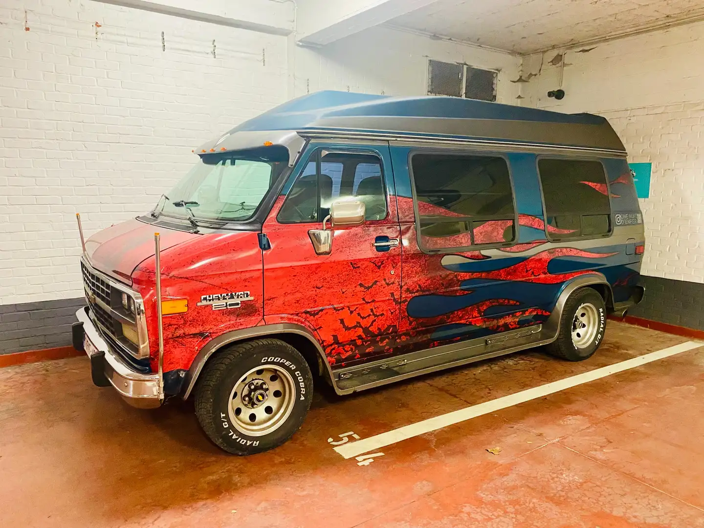 Chevrolet Chevy Van Azul - 2