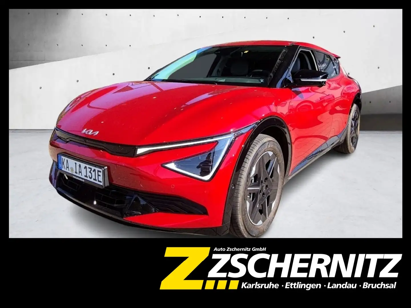 Kia EV6 Earth 84 kWh RWD Meridian/Wärmepumpe/HUD/360° Rot - 1