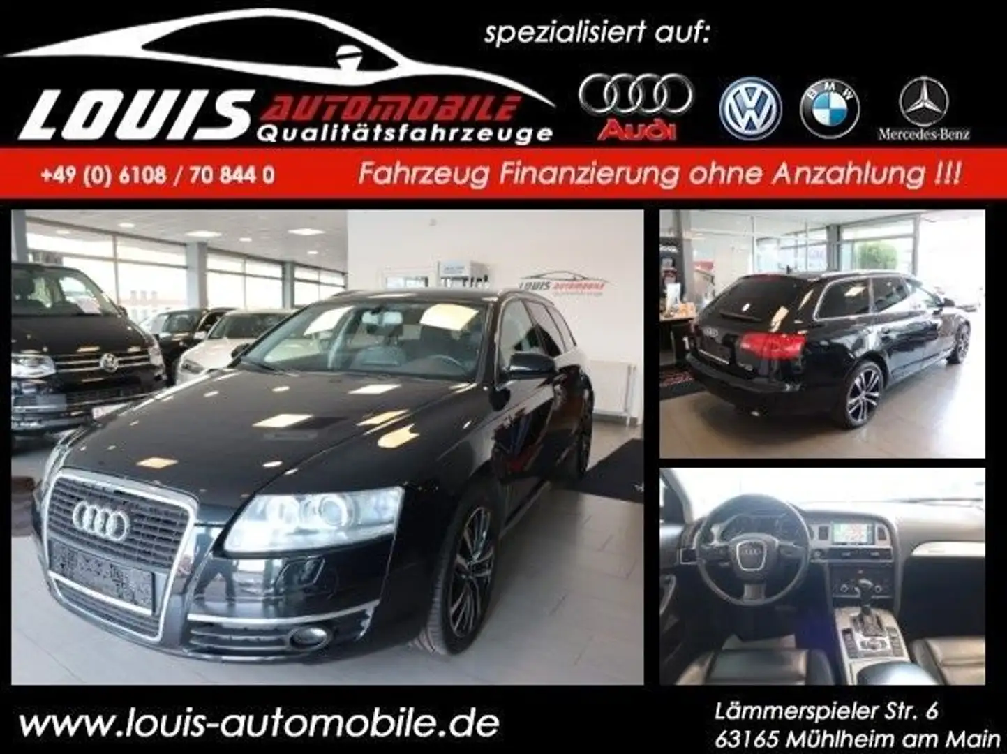 Audi A6 Avant 3.0 TDI quattro Autom./Leder/Navi/SHZ Чорний - 1