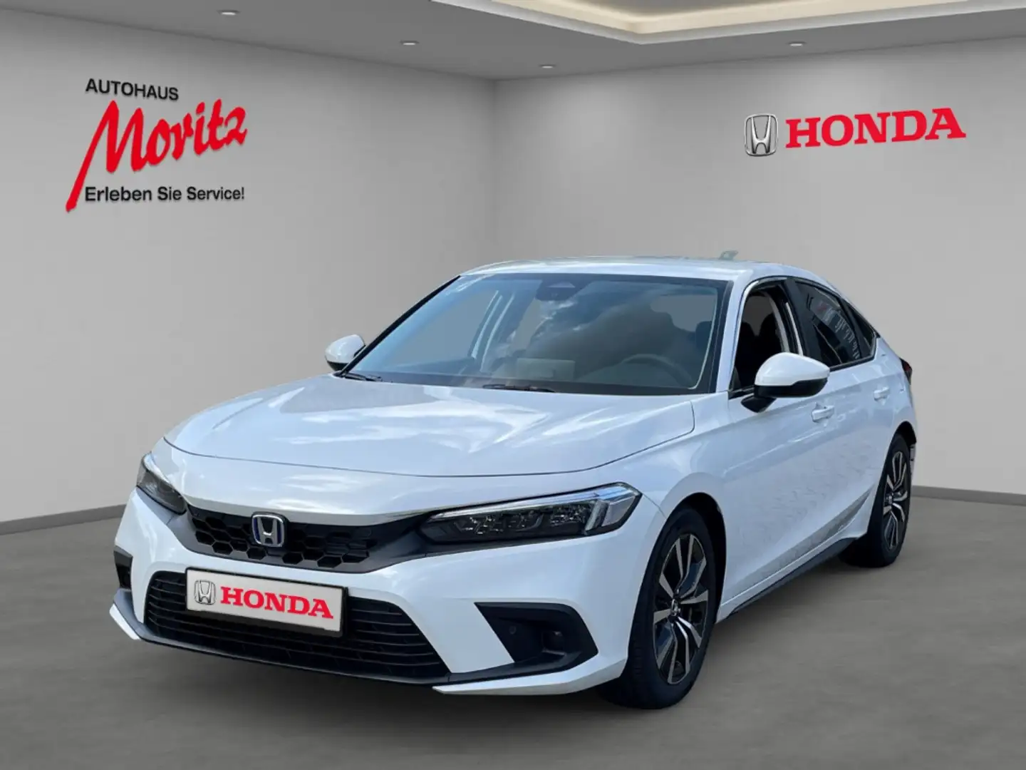 Honda Civic Hybrid 2.0 e:HEV Elegance Rückfahrkamera Einparkhi Weiß - 1
