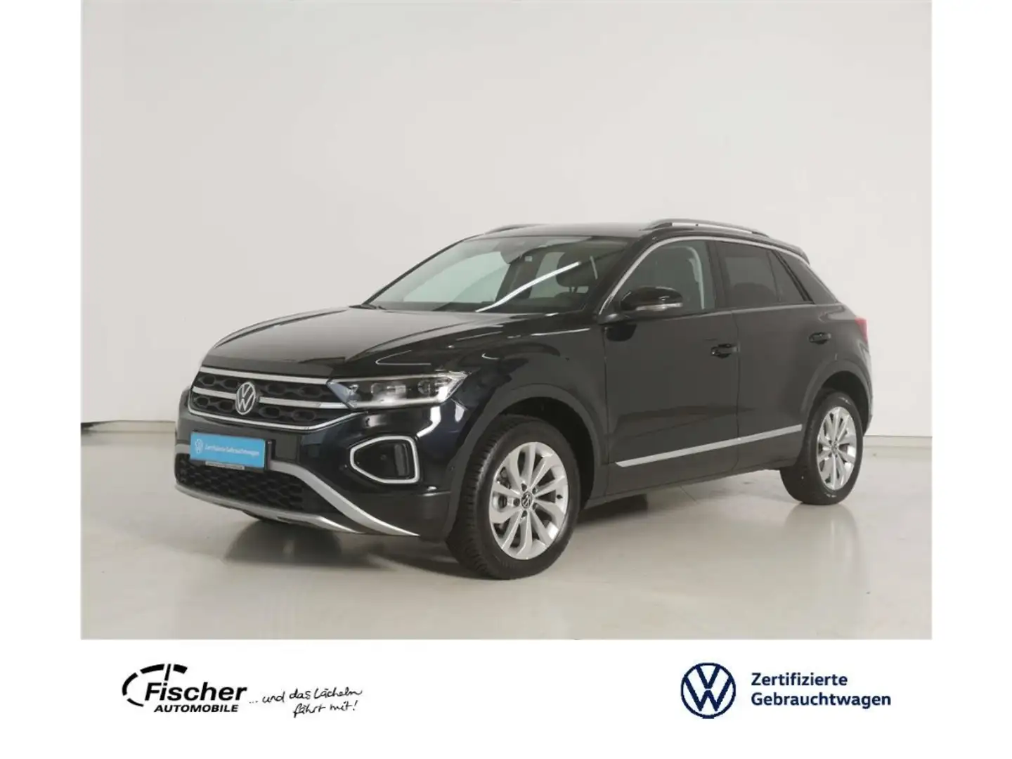 Volkswagen T-Roc 1.5 TSI Style DSG AHK/AKRA/Matrix/NAV/RFK Schwarz - 1