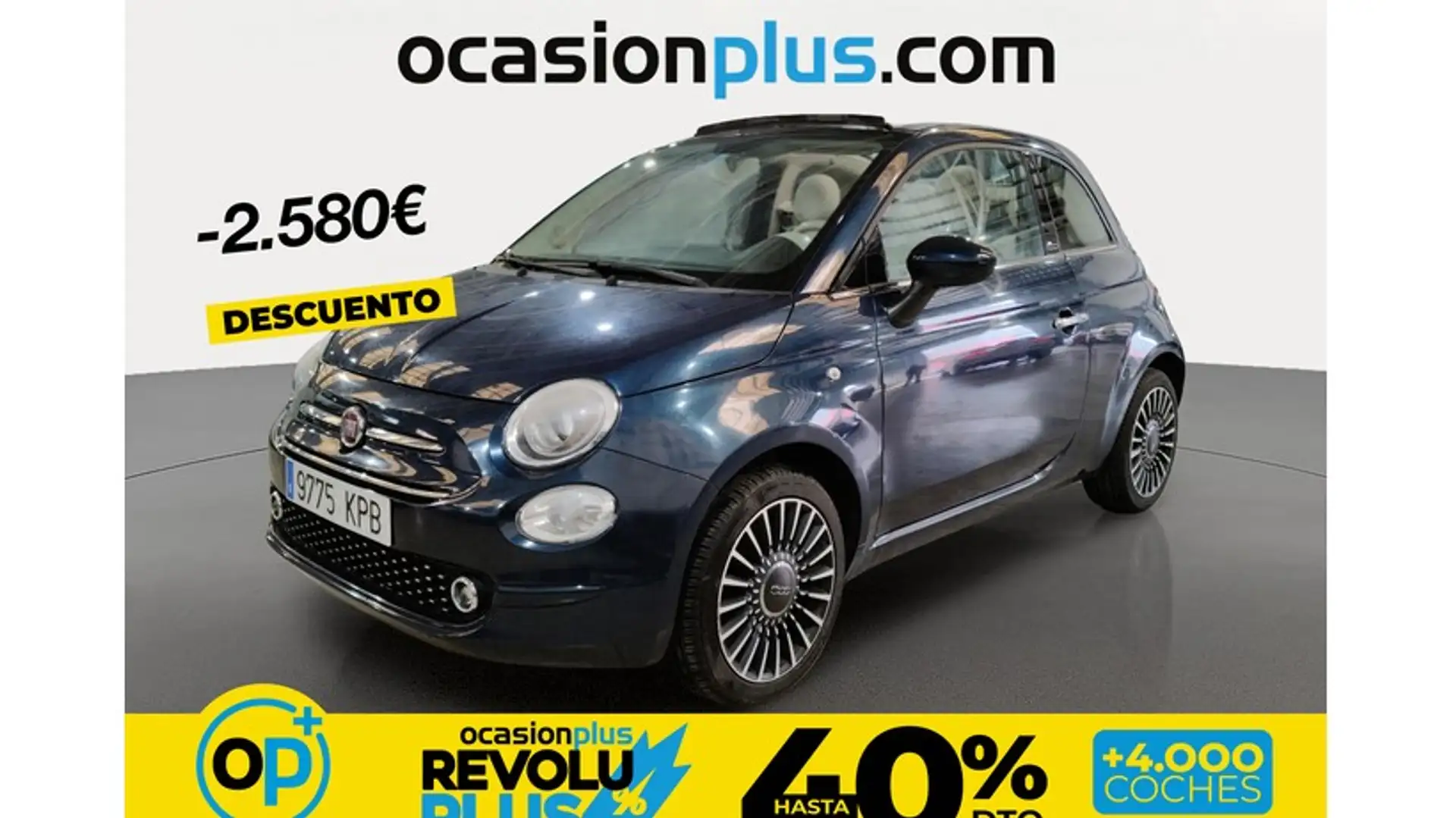 Fiat 500C 1.2 Lounge Azul - 1