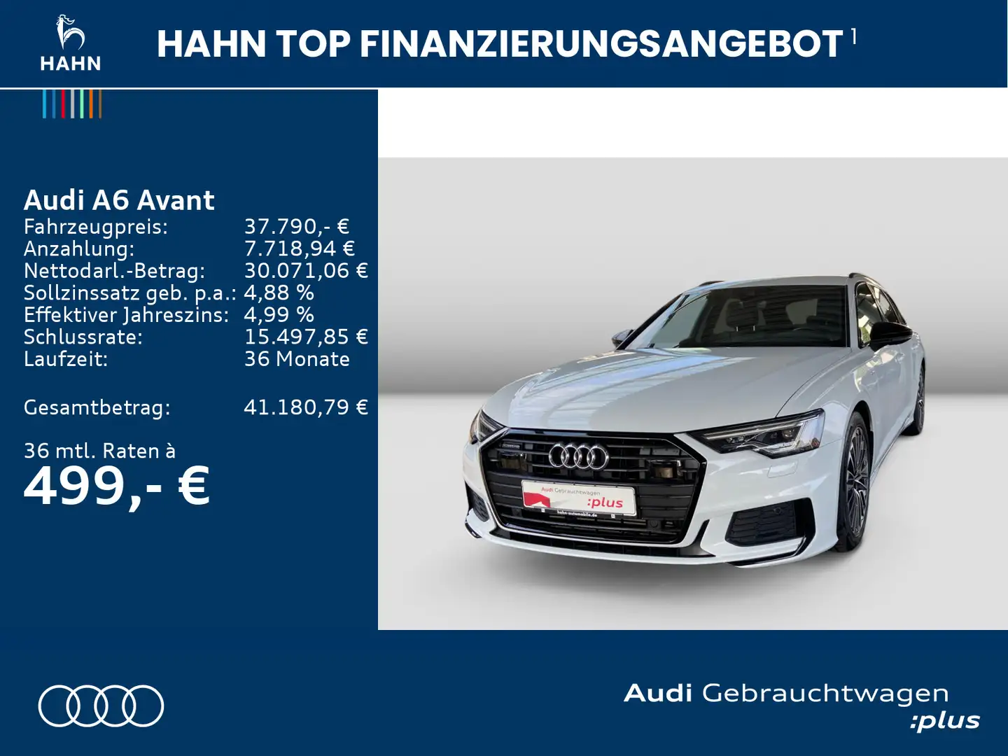 Audi A6 sport 55TFSIe S tronic quattro Matrix C Weiß - 2