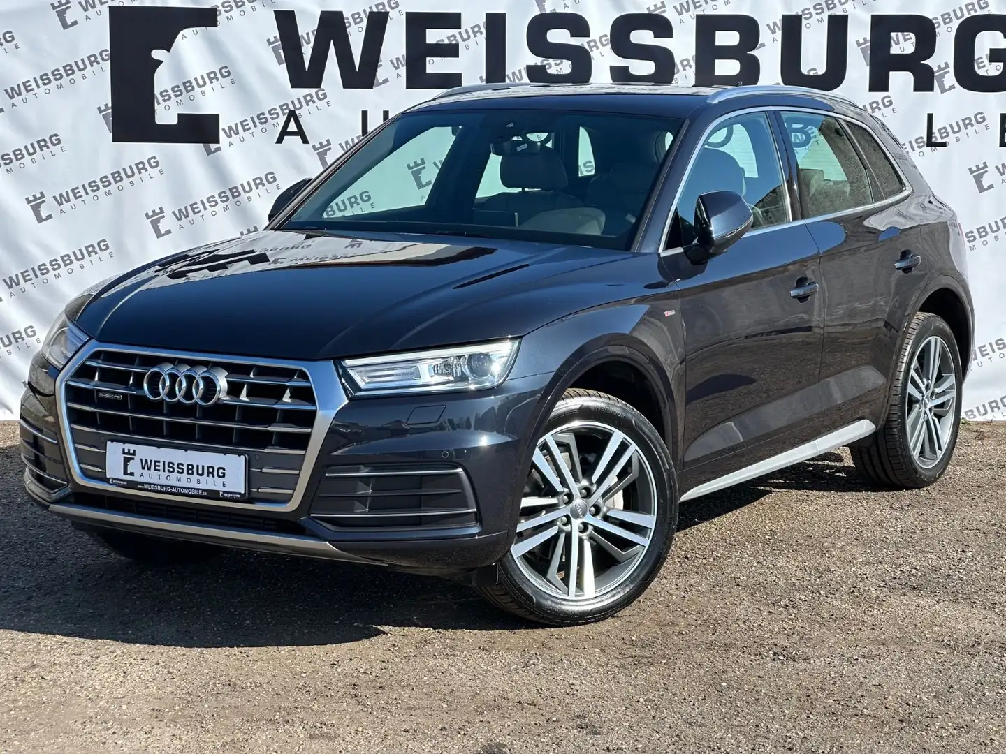 Audi Q5 2.0 TFSI Quattro S-LINE|RFK|AHK|TOTWINKEL|1.H Blau - 1