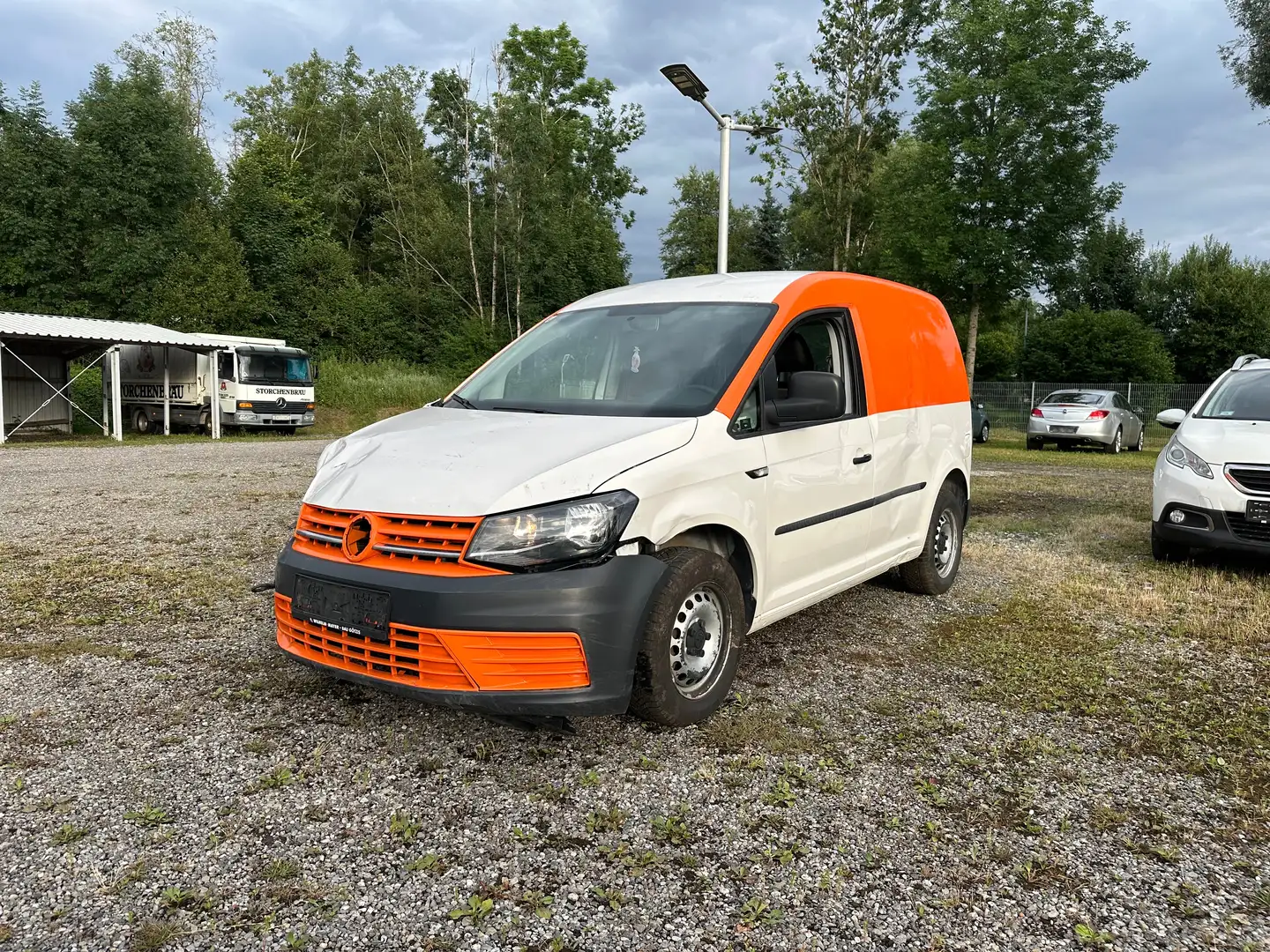 Volkswagen Caddy 2.0 TDI Klima 93.000 km Weiß - 1