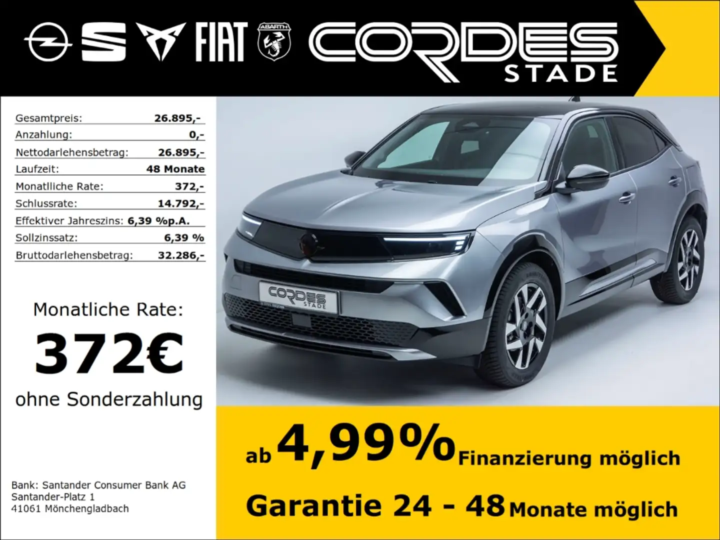 Opel Mokka GS 1.2 Mild-Hybrid Automatik Allwetter Kamera(166) Gris - 1