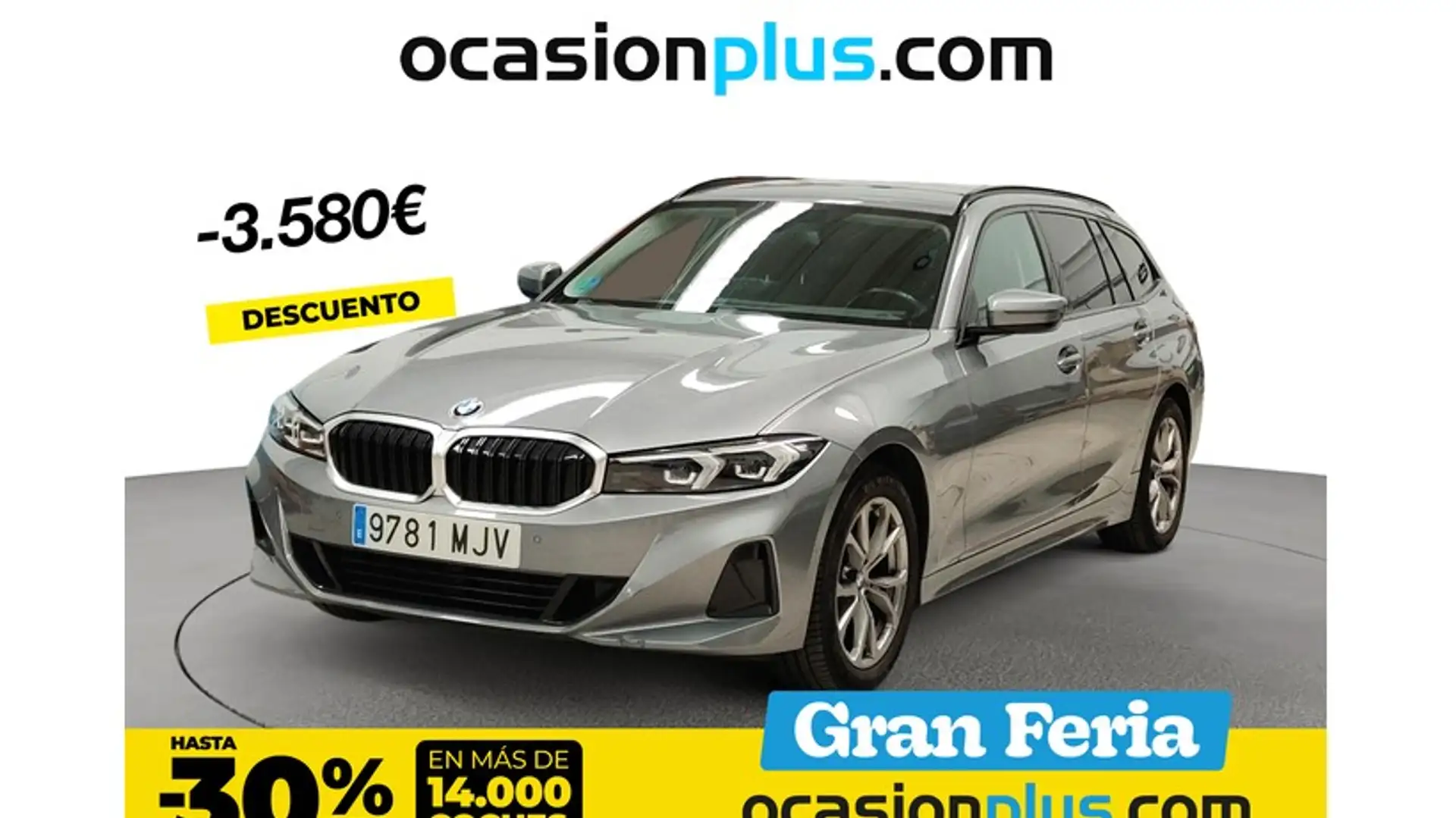 BMW 320 320dA Touring Gris - 1